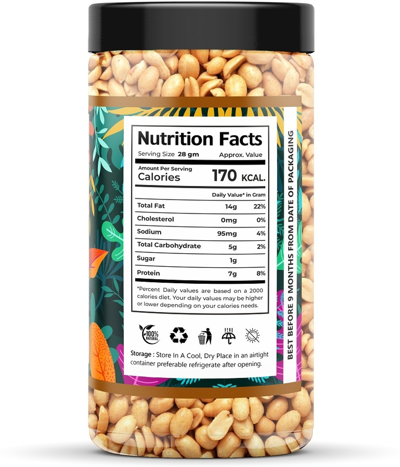 Image of Aroma Premium Roasted Peanuts (Groundnuts) - Crunchy, Fresh & Nutritious | Salted Peanuts