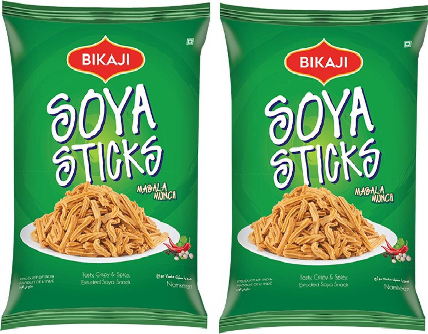 Bikaji Soya Sticks Masala Munch Pack Of 2 (200Gm * 2) Snack Bar