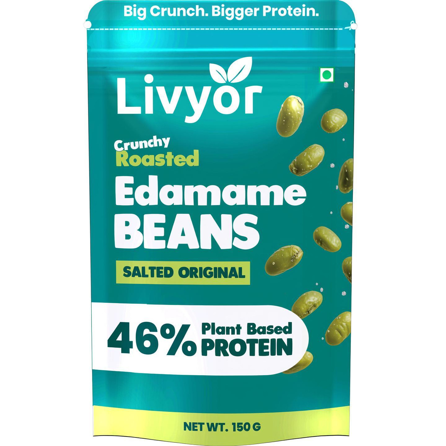 Image of LIVYOR Roasted Edamame Beans | Salted Original | Plant-Based Protein | Gluten Free Beans (Salted /Roasted)