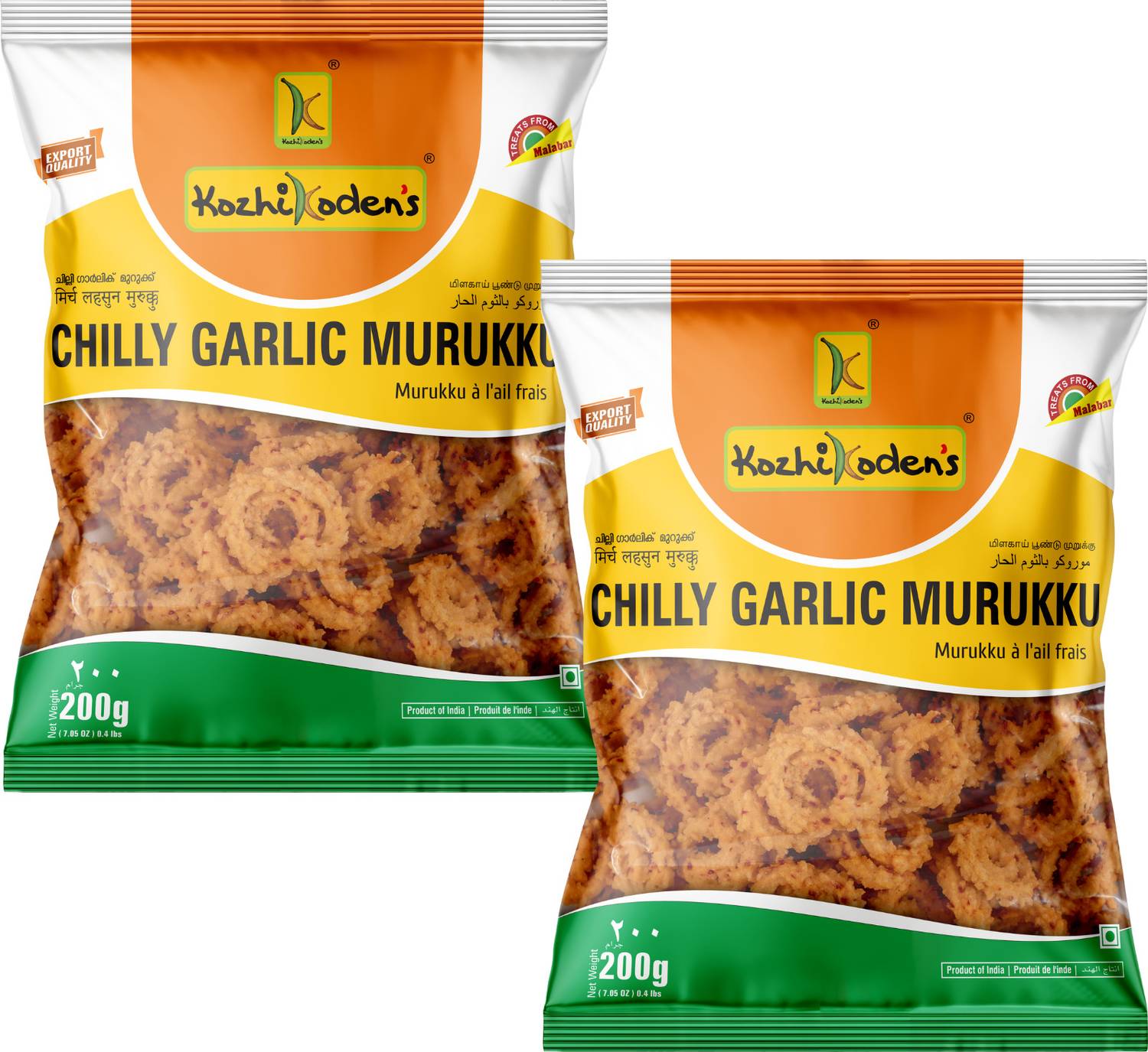 kozhikoden's Chili Garlic Murukku Chakli Crispy Spicy South Indian Snack Chakli
