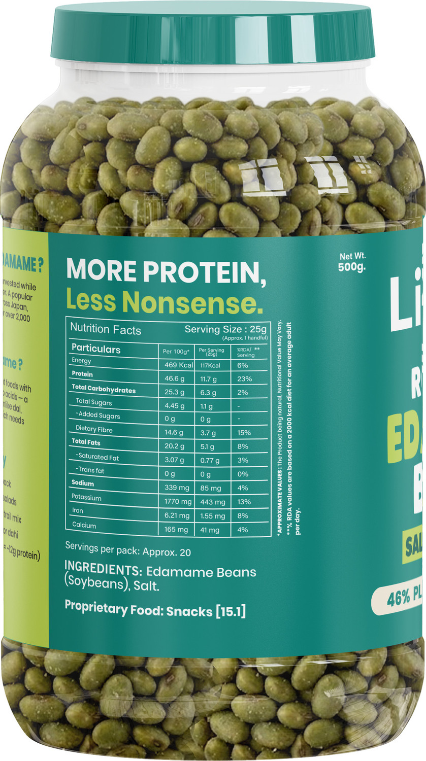 Image of LIVYOR Roasted Edamame Beans | Salted Original | Plant-Based Protein | Gluten Free Beans (Salted /Roasted)