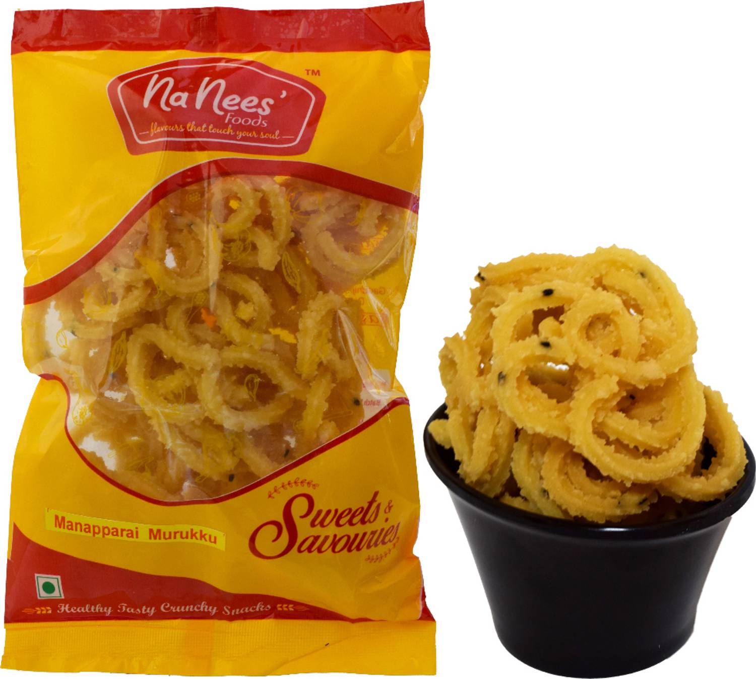 nanees' foods Manaparai Murukku | Arisi Murukku | Rice Murukku Chakli