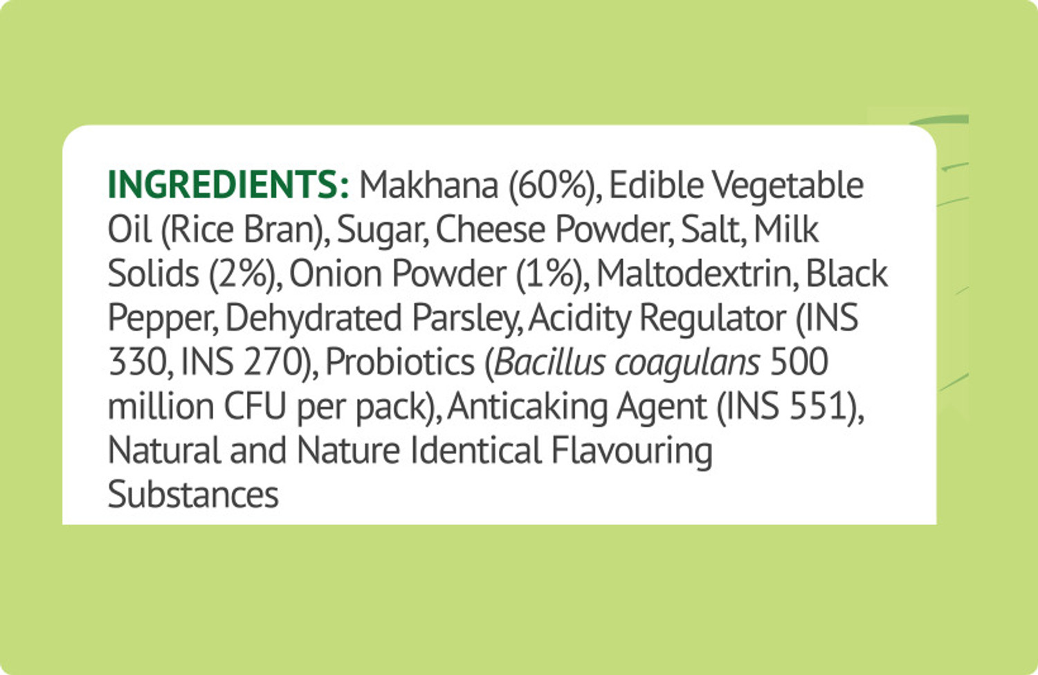 Image of Sattviko Cream & onion Roasted Makhana