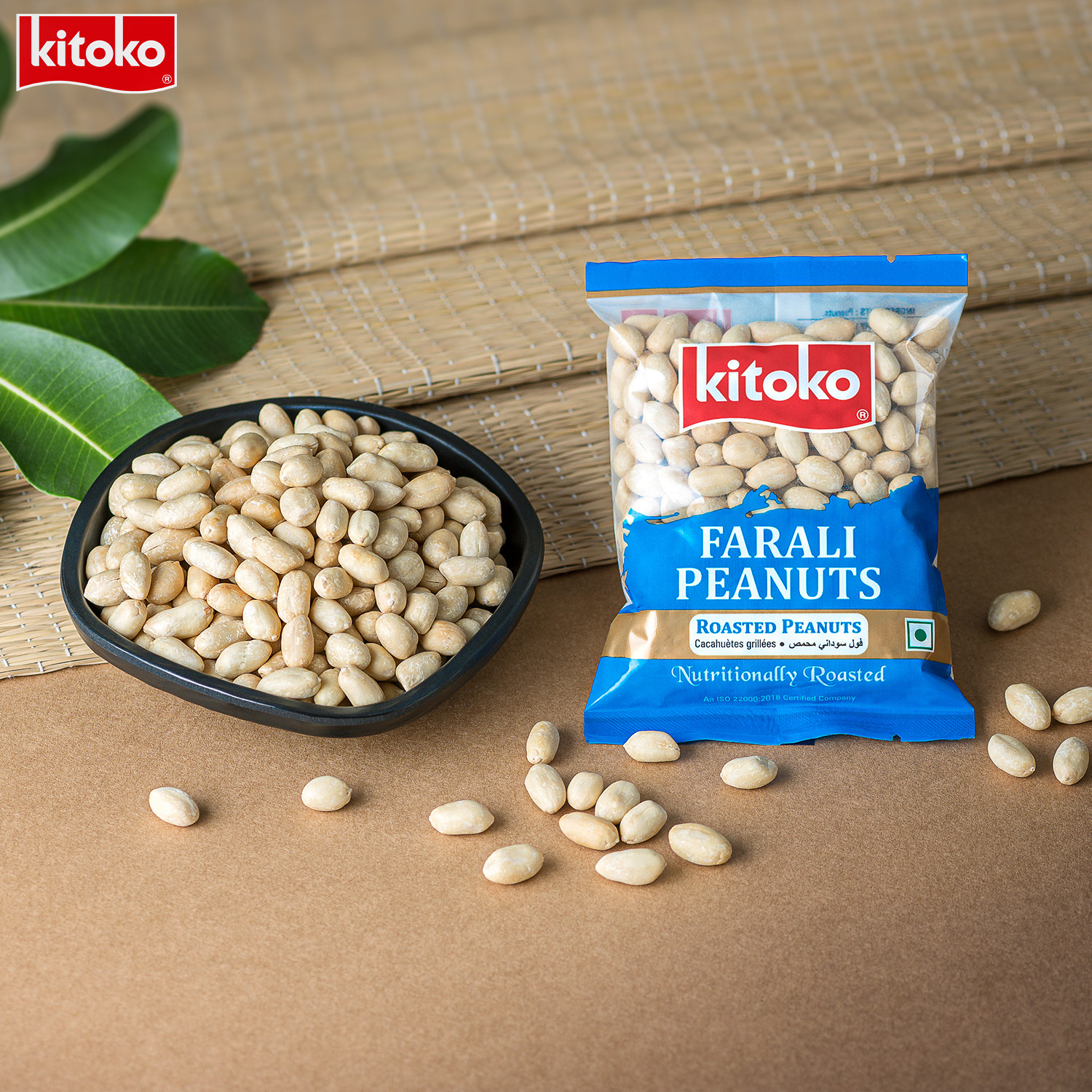 Image of Kitoko Roasted Farali Peanuts | Without Skin Namkeen Khari Sing | Moongfali Singdana Roasted & Salted Peanuts