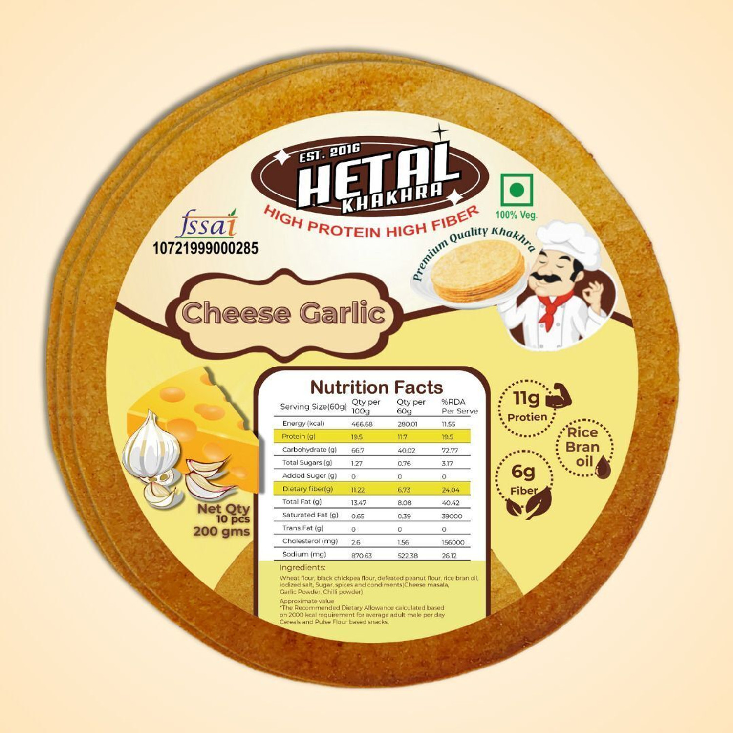 Image of Hetal Khakhra MIX FLAVOURS COMBO PACK Khakhra