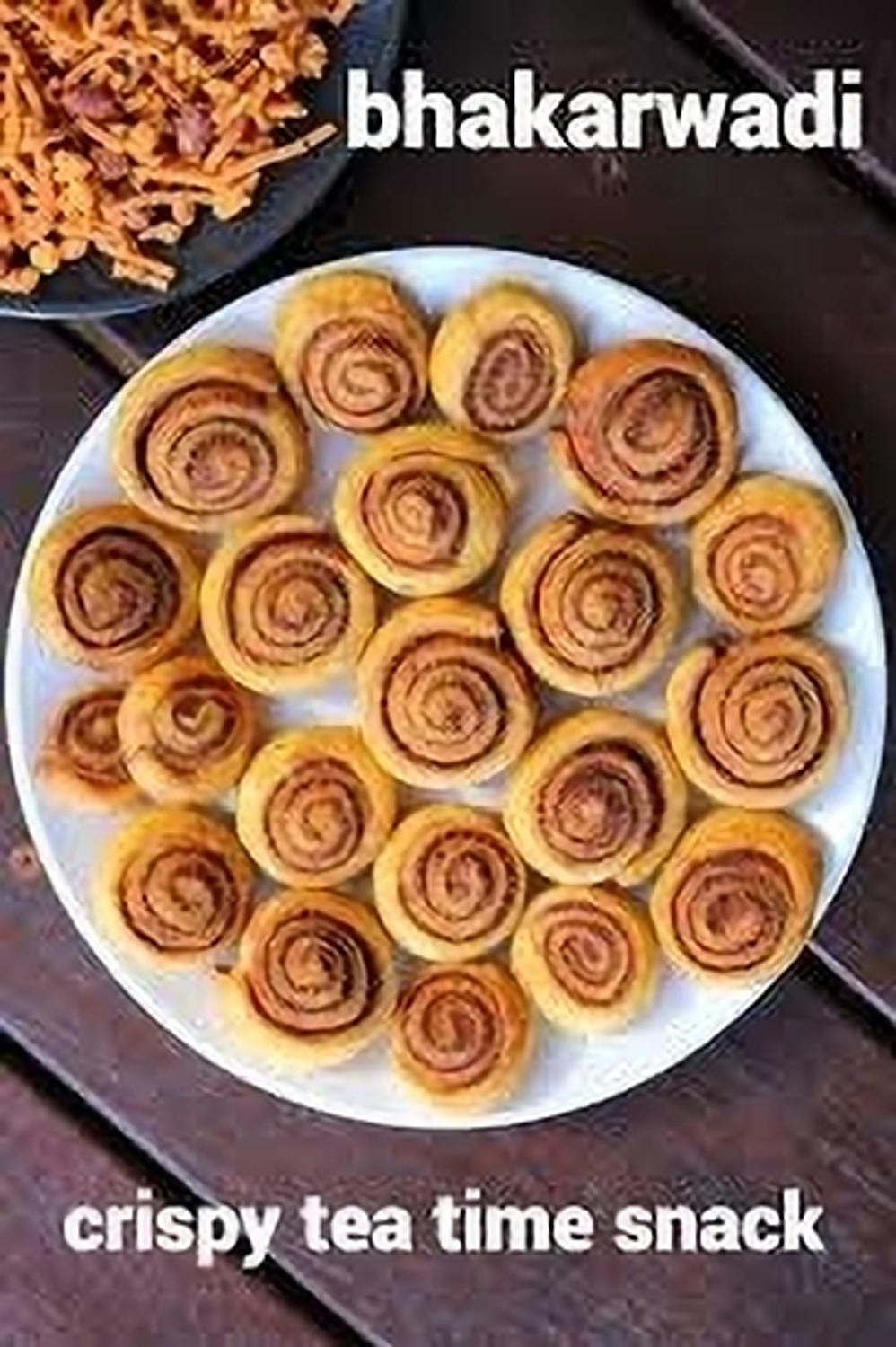 Image of MVRGrocery Gujrati Mini Bhakarwadi |Crunchy Light and Flavourful Bhakarwadi Snacks Bhakarwadi