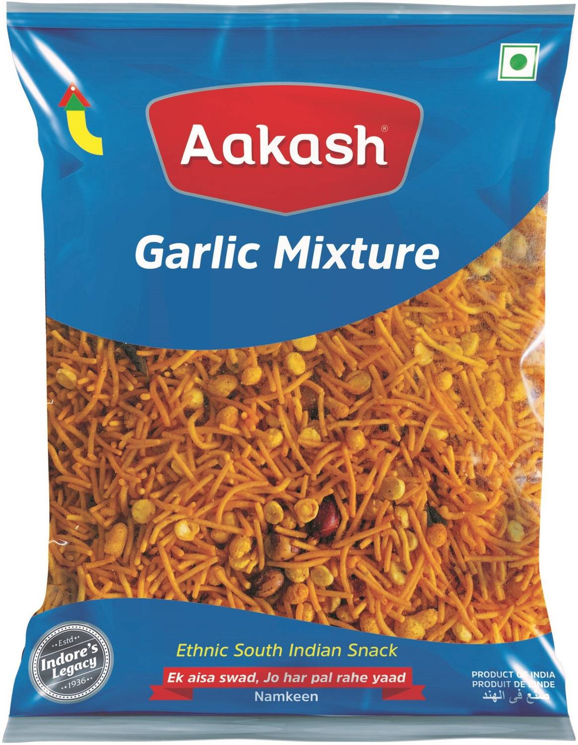 AAKASH Namkeen Garlic Mixture | Garlic and Spicy Flavor | Delicious Snacks | 800 Gm Mixture