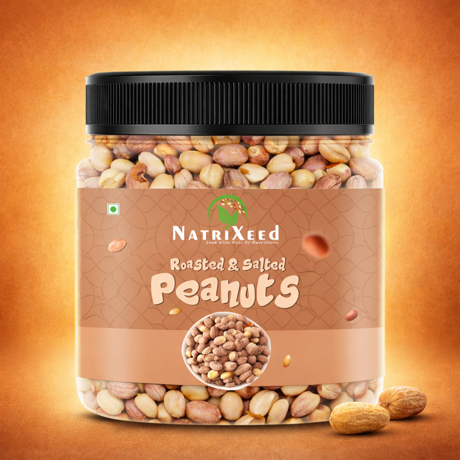 Image of Natrixeed Roasted Salted Peanuts \ Moongfali (1kg) | Rich Healthy | Crunchy Tea Time Snack Roasted & Salted Peanuts