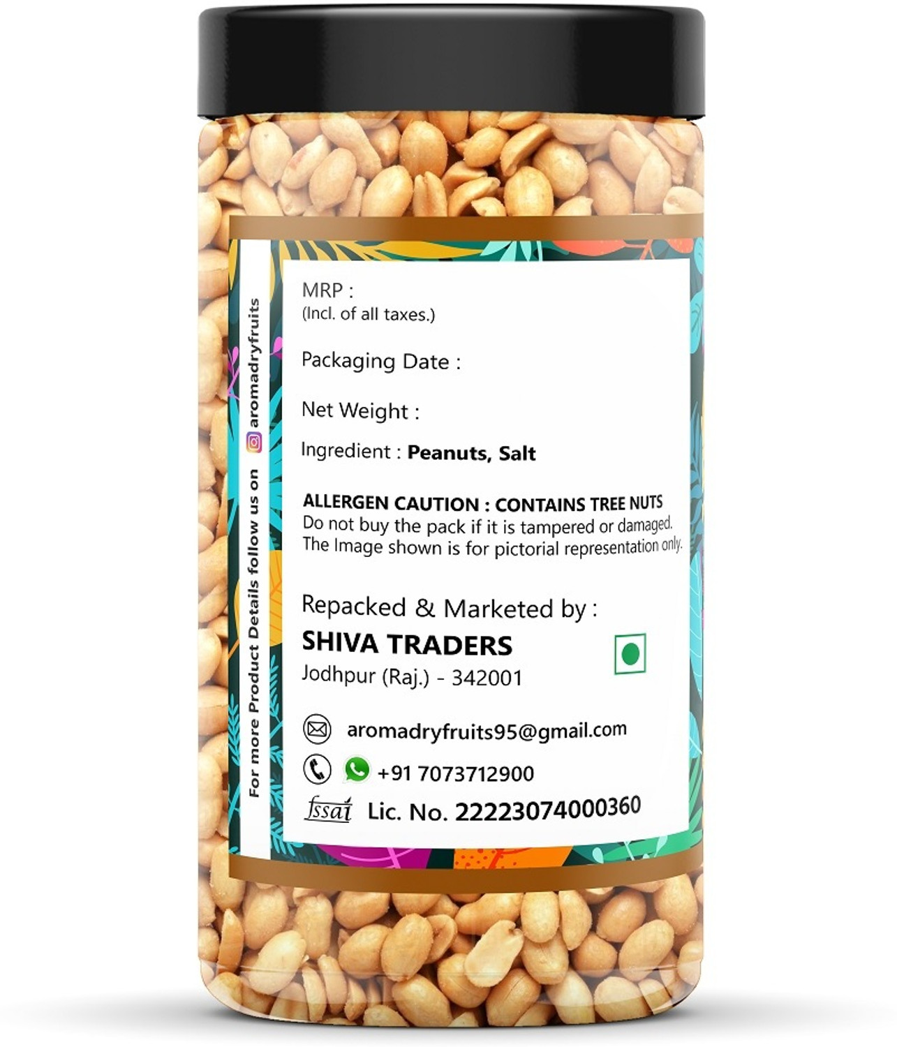 Image of Aroma Premium Roasted Peanuts (Groundnuts) - Crunchy, Fresh & Nutritious | Salted Peanuts