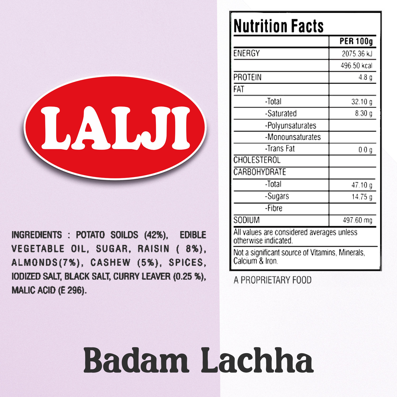 Image of lalji Badam Lachha 2Kg (400Gm x 5) Bikaneri Namkeen Spicy and Crispy Healthy Snack Badam Lachha