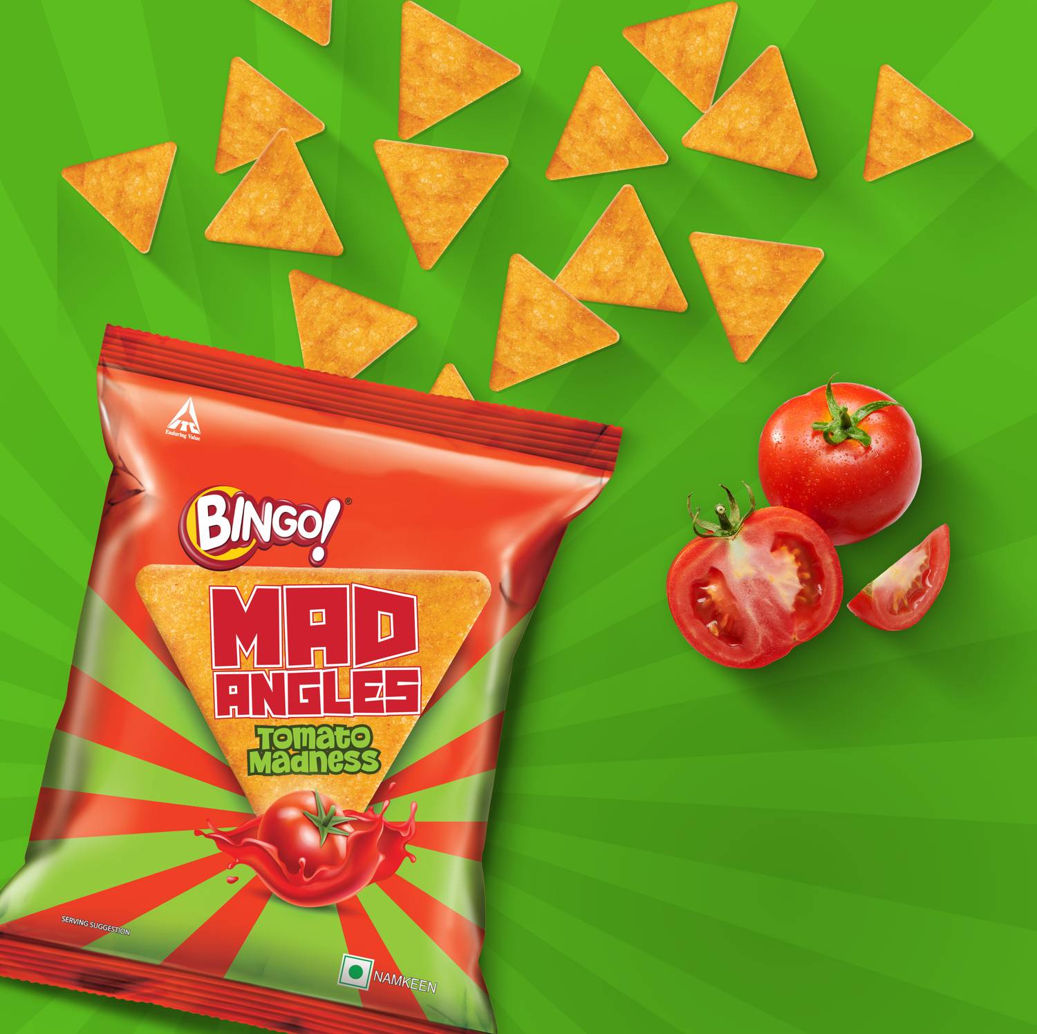 Bingo Mad Angles Tomato Madness Chips