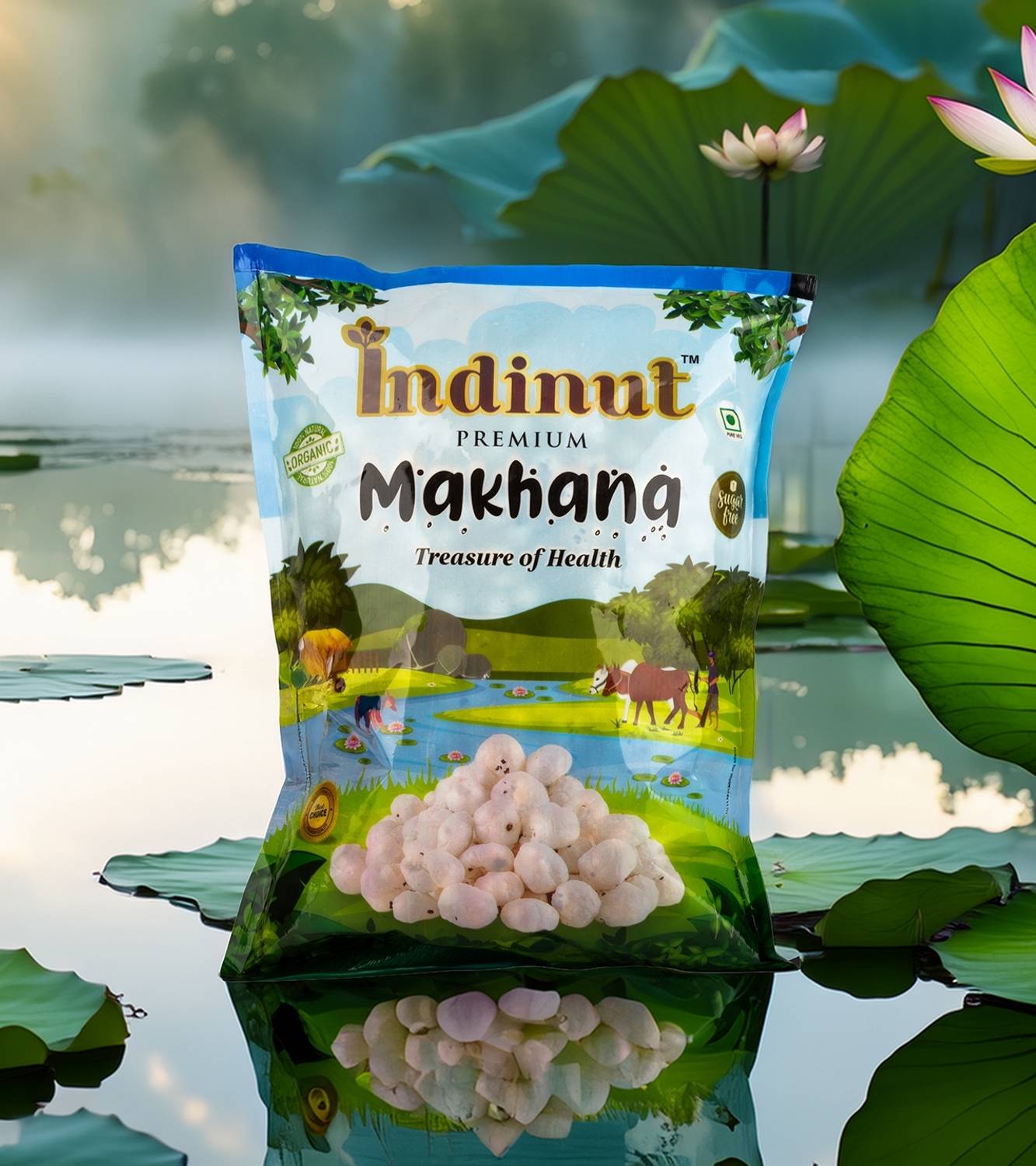 indinut Plain Makhana