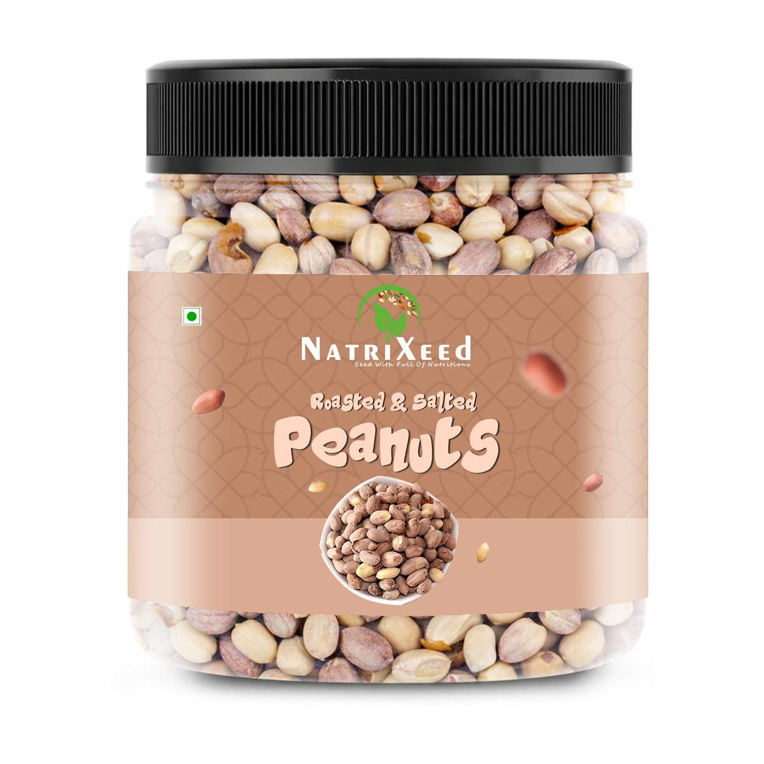 Image of Natrixeed Roasted Salted Peanuts \ Moongfali (1kg) | Rich Healthy | Crunchy Tea Time Snack Roasted & Salted Peanuts