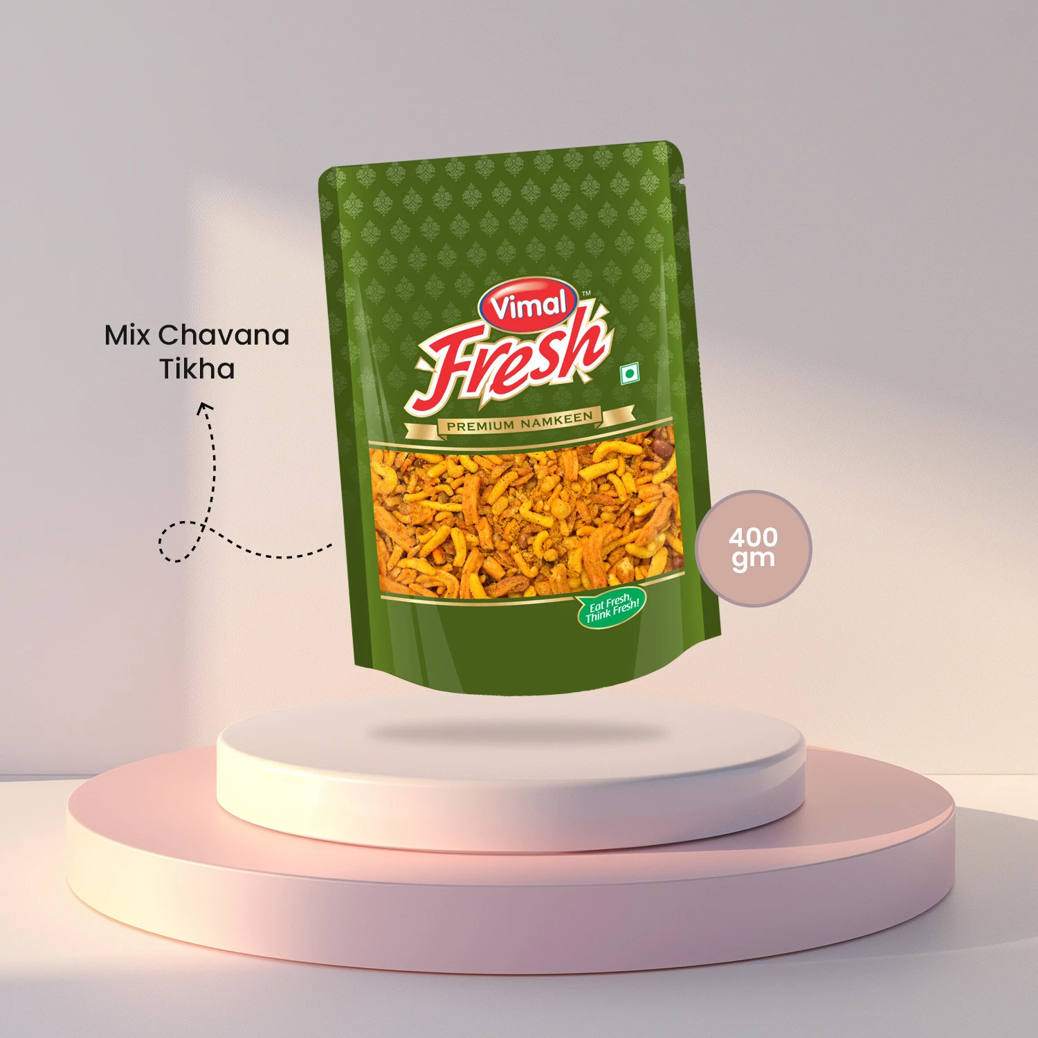 Image of VIMAL Fresh Mix Chavana - Delicious Savory Snack Mix, 400gm x 2- Crunchy & Flavorful, Chavanu (800 g)