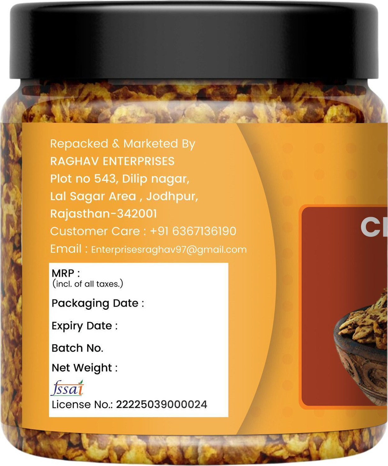 Image of NUTRI ZAIKA Tangy Chana Jor Garam | Spicy & Crunchy Roasted Chickpea Snack | Indian Namkeen Chana Chor