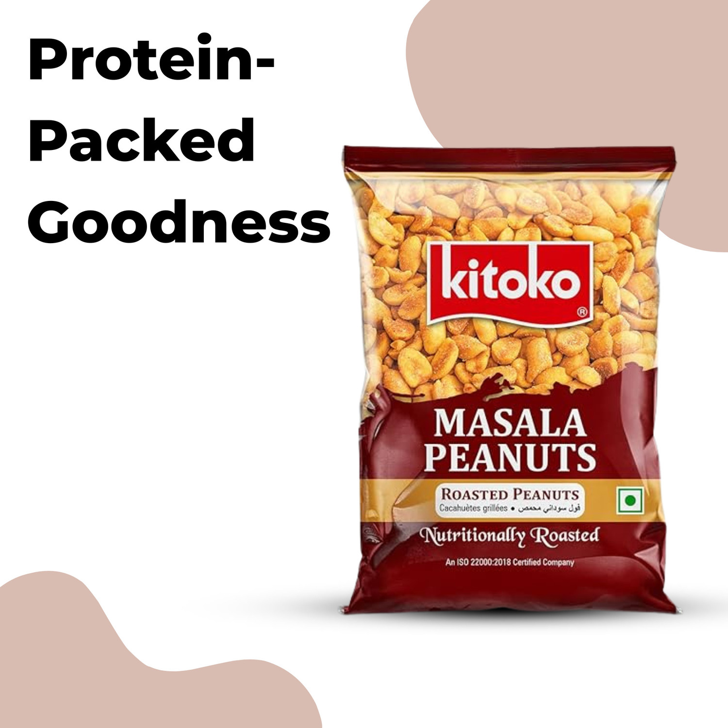 Image of Kitoko Roasted Masala Peanuts | Namkeen Masala Sing | Crunchy Moongfali Masala Singdana Masala Peanuts