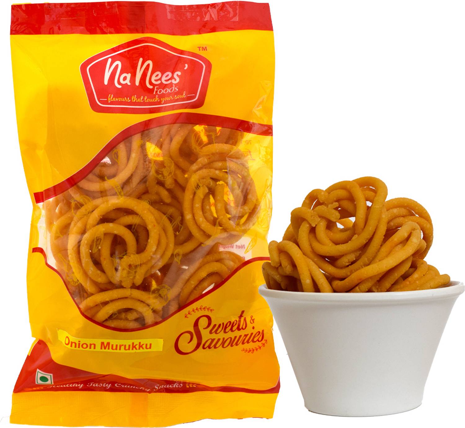 nanees' foods Onion Murukku | Small Onion Murukku Muruku