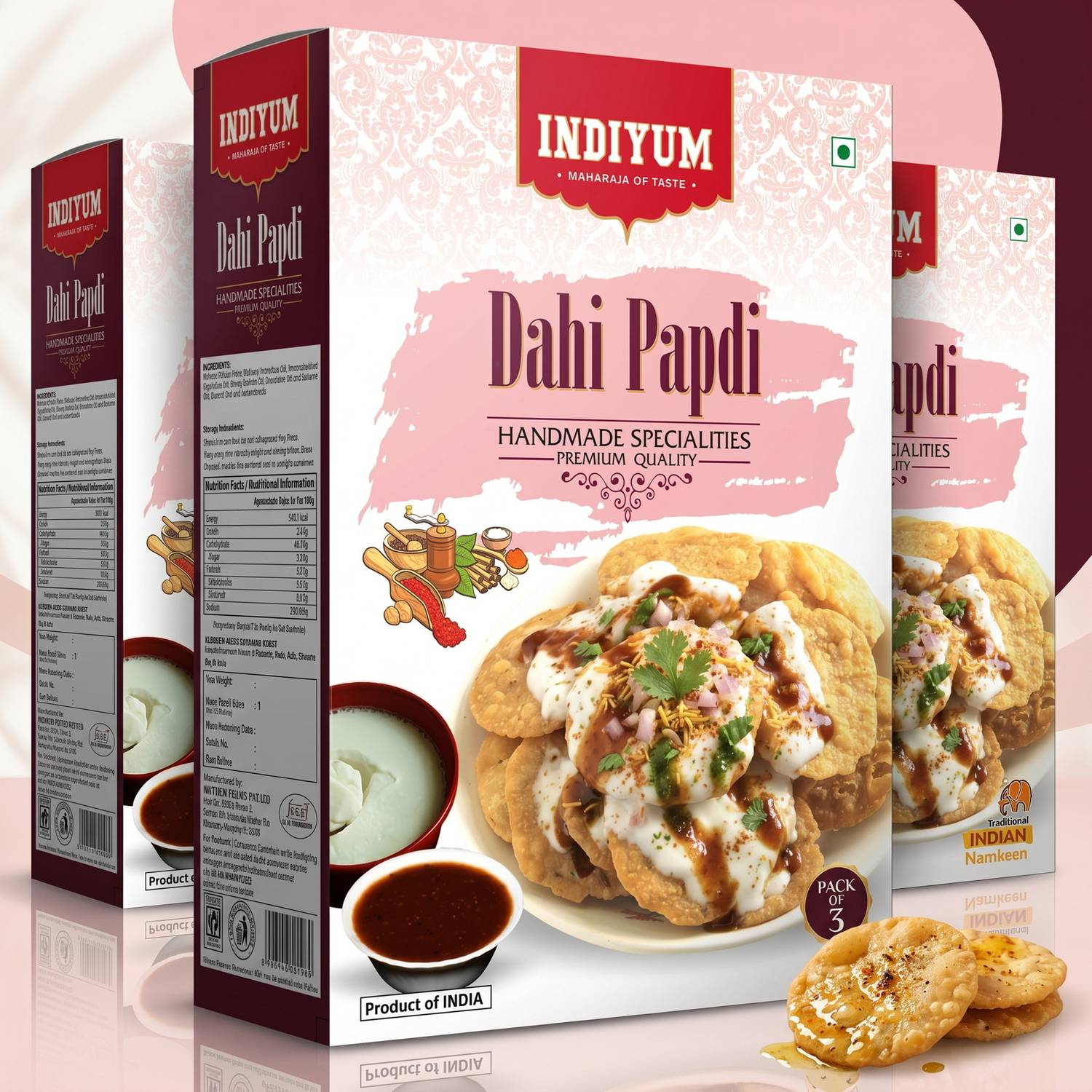 Indiyum Maida Snacks Dahi Papdi BQ Mathri