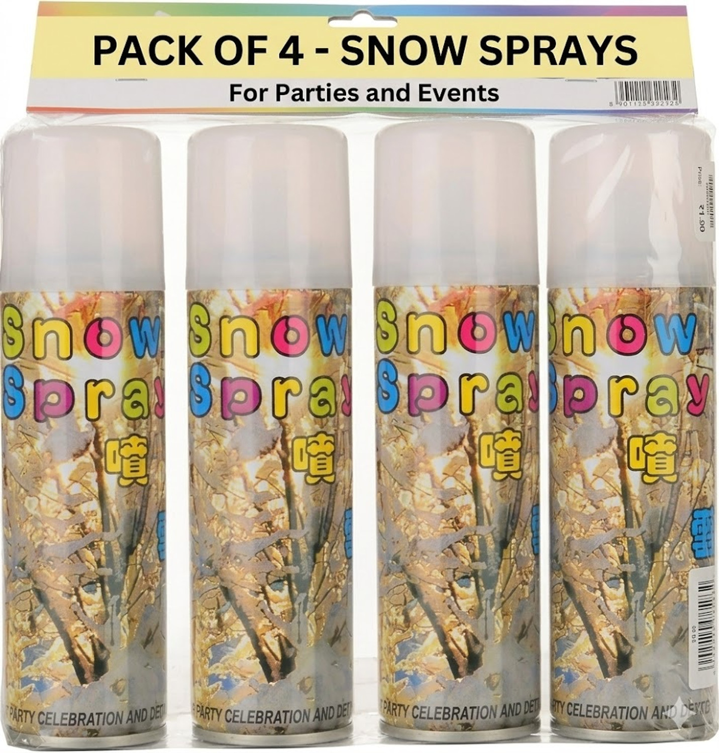 Image of spidey Pack of 24 Magical Snow Spray For Birthday Party Decoration Celebration Snow Spray