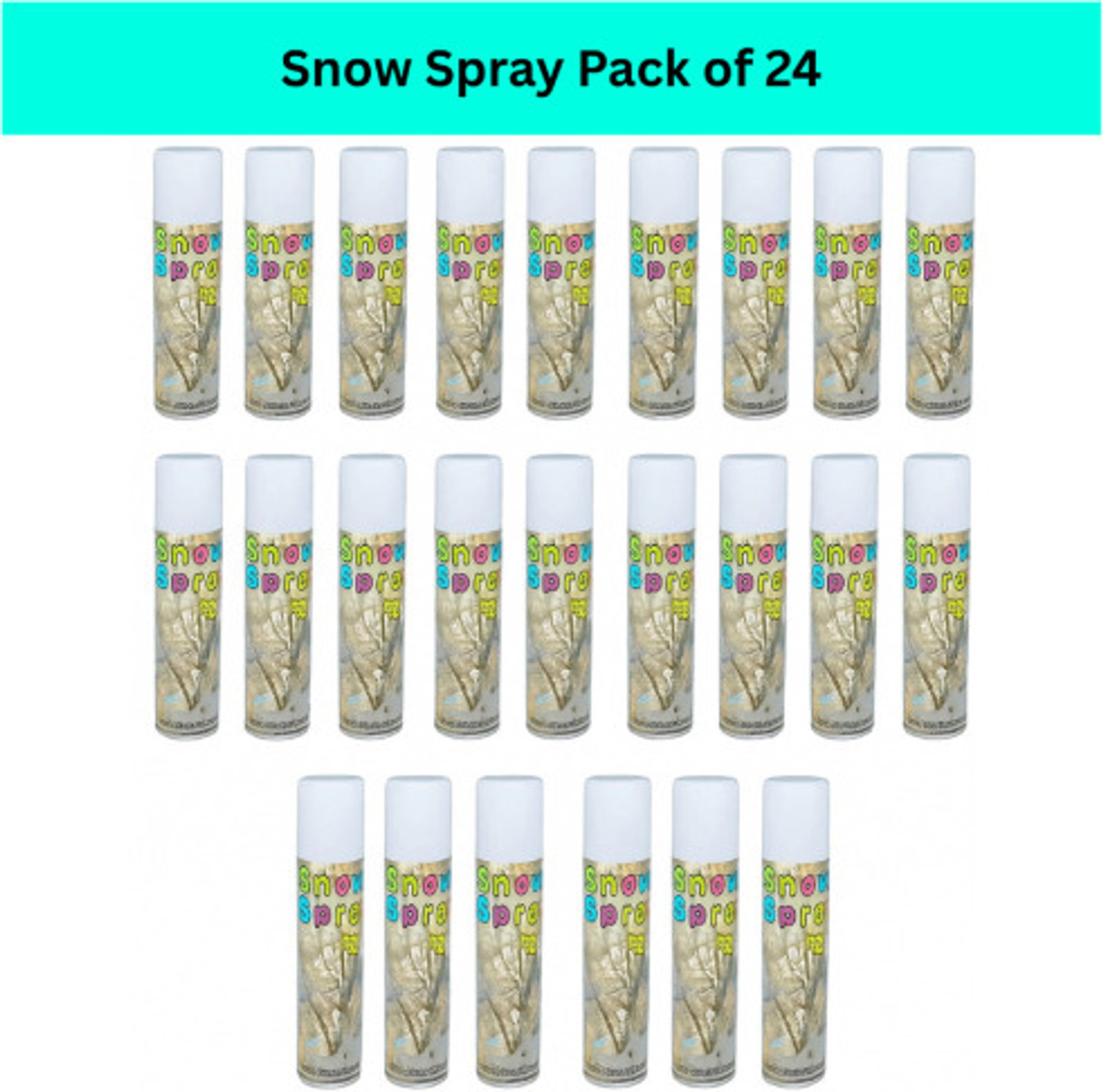 Image of spidey Pack of 24 Magical Snow Spray For Birthday Party Decoration Celebration Snow Spray