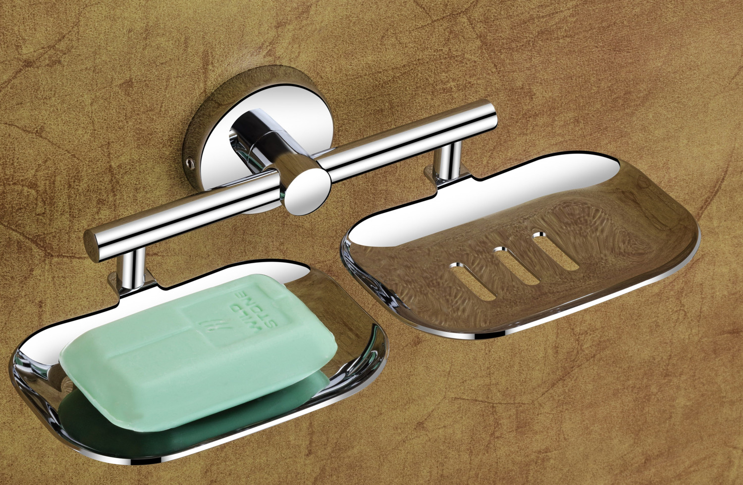 Image of Flipkart SmartBuy 304 Stainless steel Double Soap Dish / Stand /Holder (Chrome Finish) (pack of 1)
