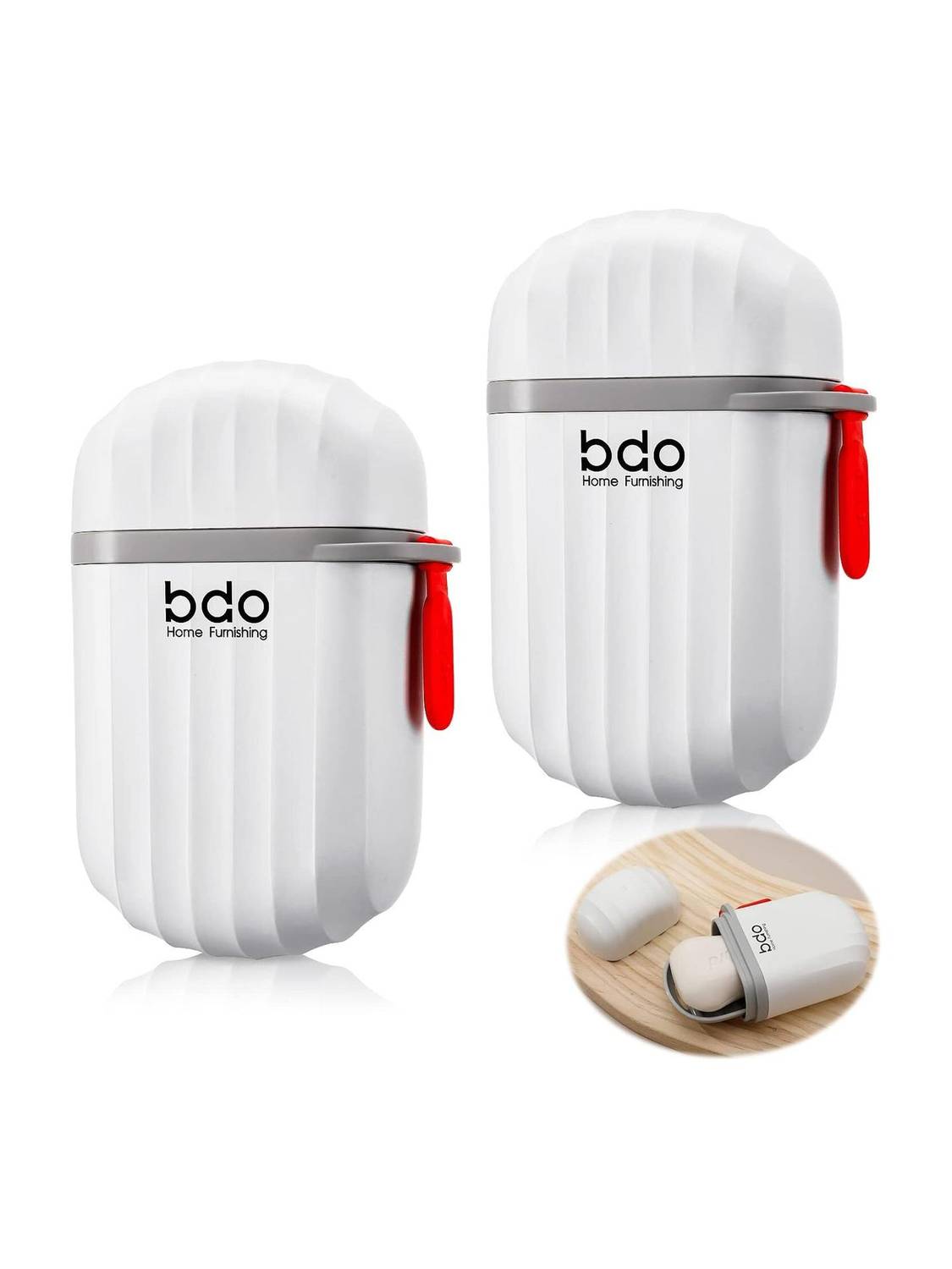 BAREPEPE 2 Piece Soap Box Container for Bathroom Travel Soap Case With Tray