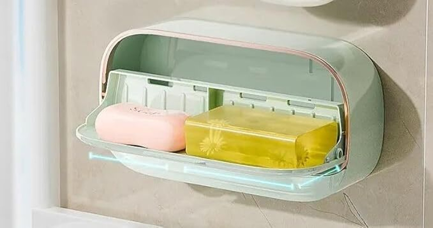 Image of Greyoe Double Bar Soap Dish with Drainage Box