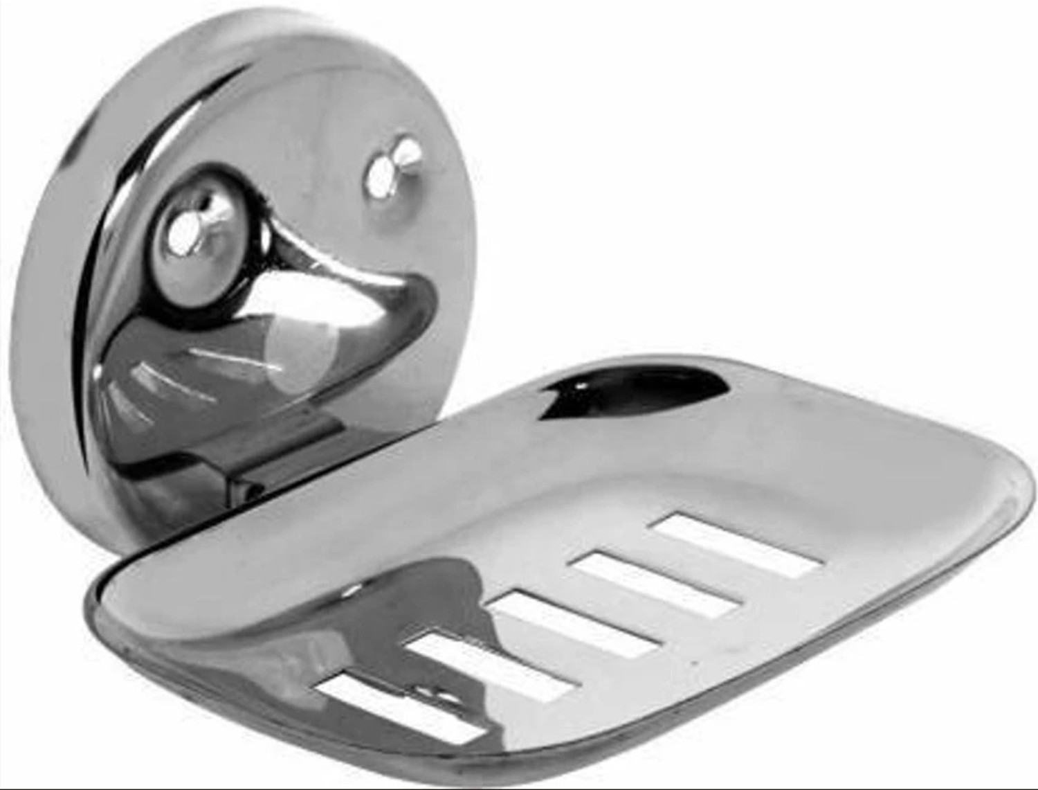Image of LABATHWAYS Premium Stainless Steel Dish Holder Soap Stand (Pack of 4) (Silver)