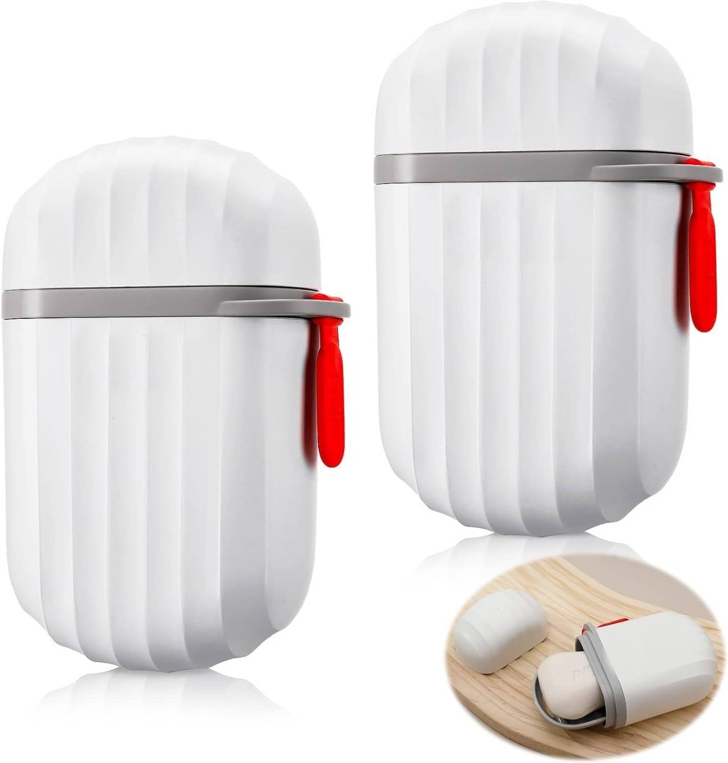 BAREPEPE Plastic Travel Soap Holder for Bathroom Soap Case - Pack of 2
