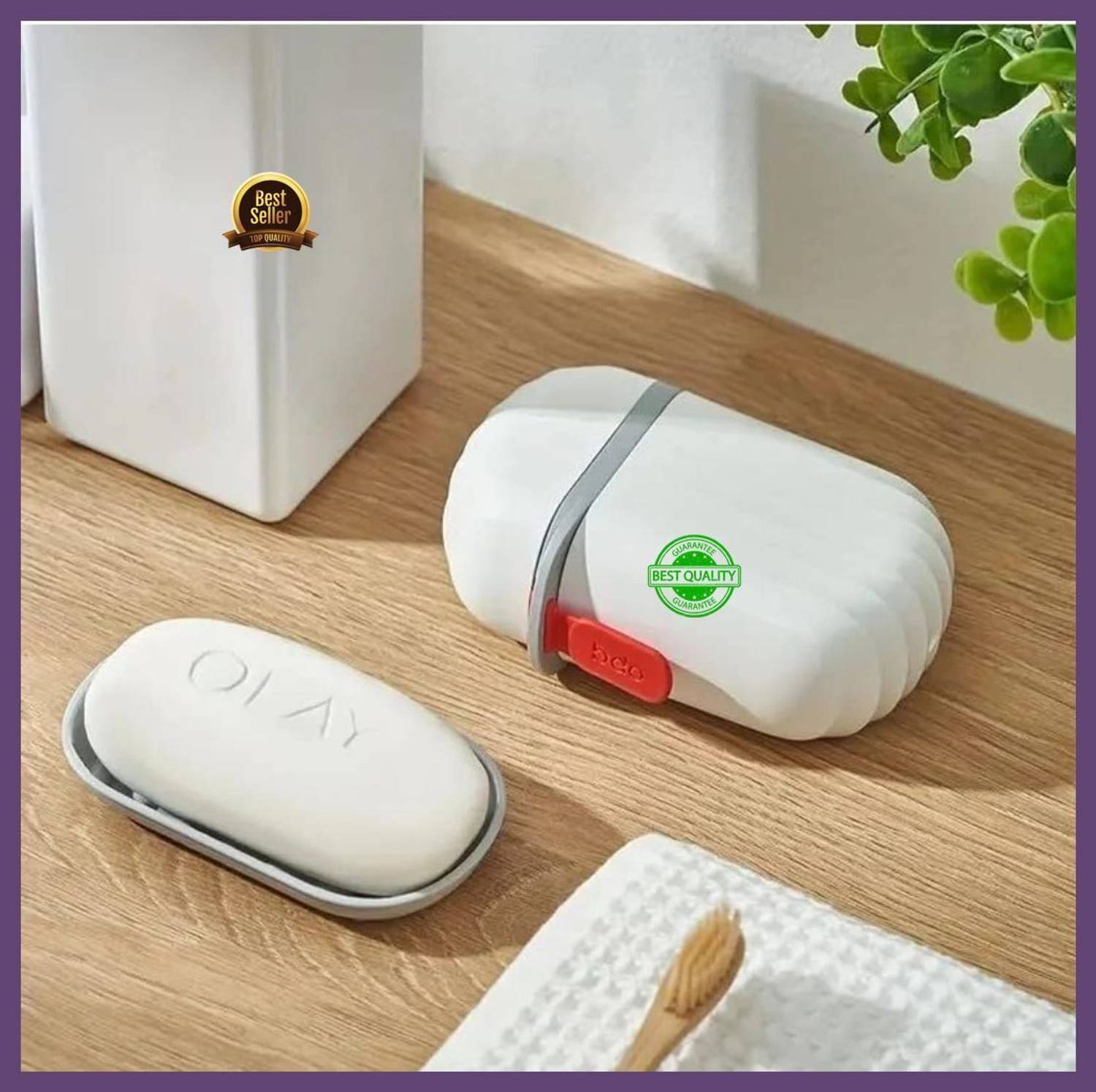 Aurav Travel Plastic Soap Case| Durable Soap Holder Case|