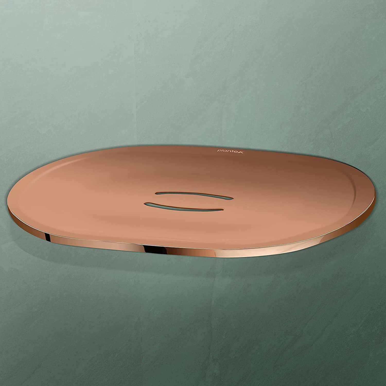 Image of Plantex Fully Brass Smero Soap Dish /Stand for Bathroom & Kitchen /Bathroom Accessories