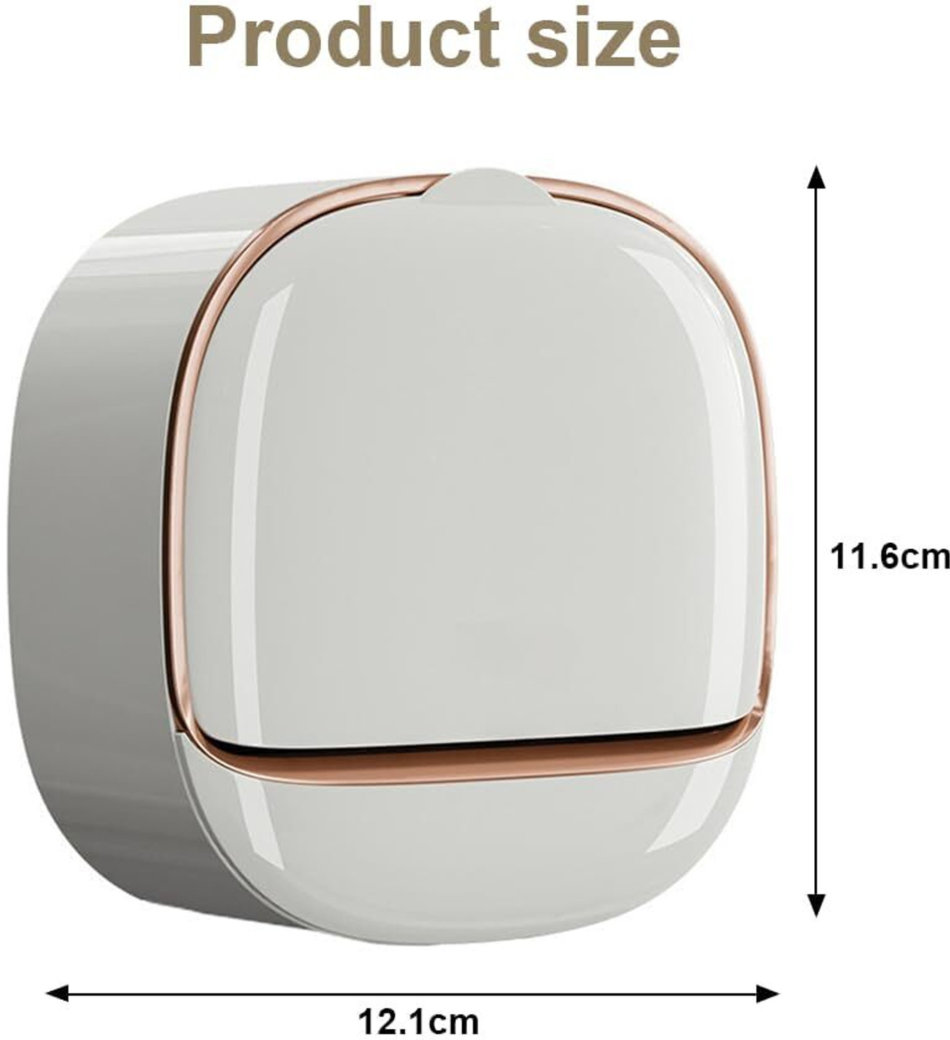 Image of QXORE Waterproof & Dustproof Strong Adhesive Bathroom Soap Holder