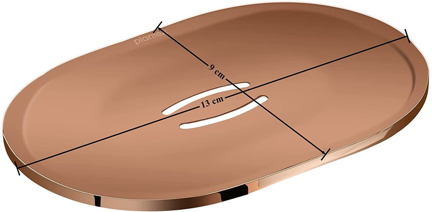 Image of Plantex Fully Brass Smero Soap Dish /Stand for Bathroom & Kitchen /Bathroom Accessories