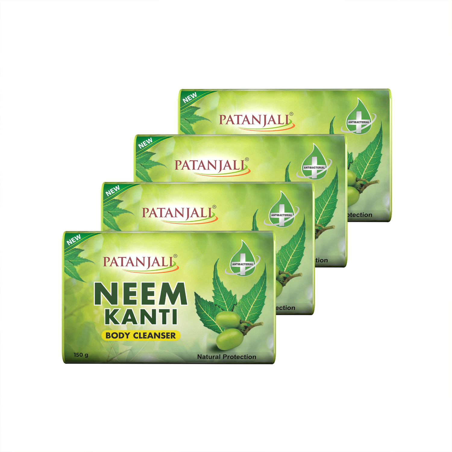 Image of PATANJALI Neem Kanti Body Cleanser for Soft Skin, Removes Dryness
