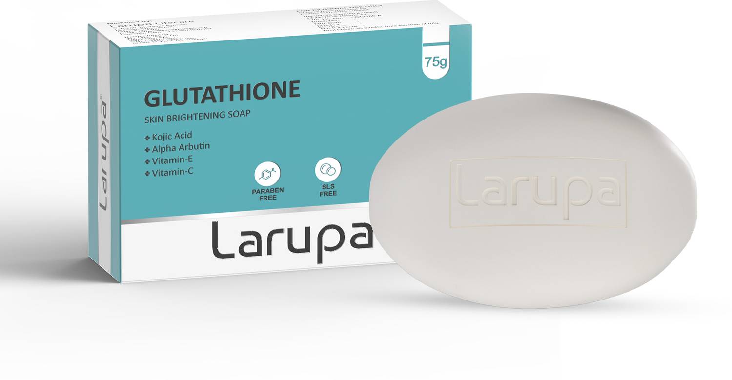 Larupa Skin Brightening Soap with Glutathione and Kojic Acid For Dark spots  and Melasma