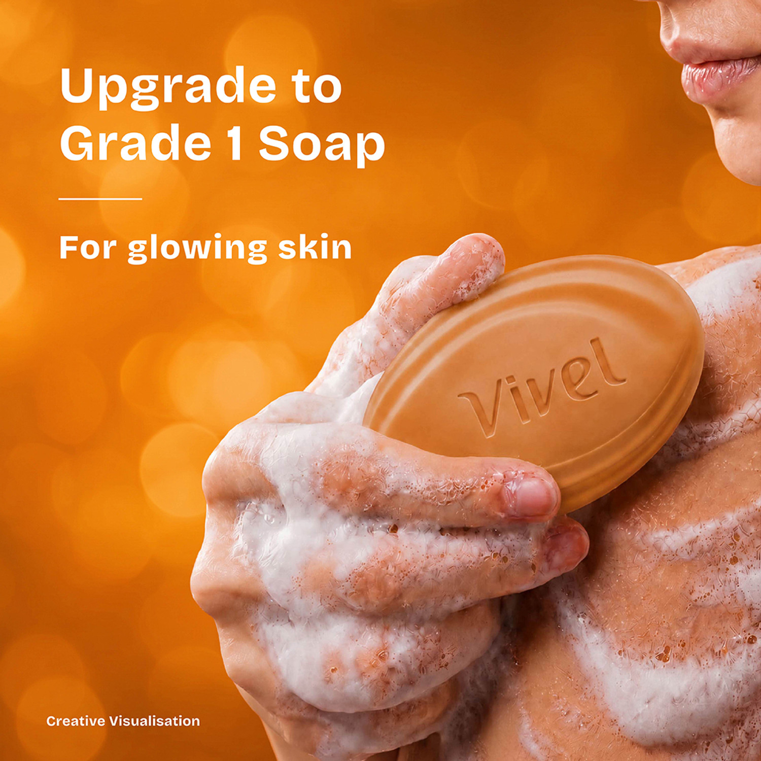Image of Vivel Sandal 150gx4 Grade 1 Soap Unisex, Glowing Soft Skin, 97% Natural Origin Content