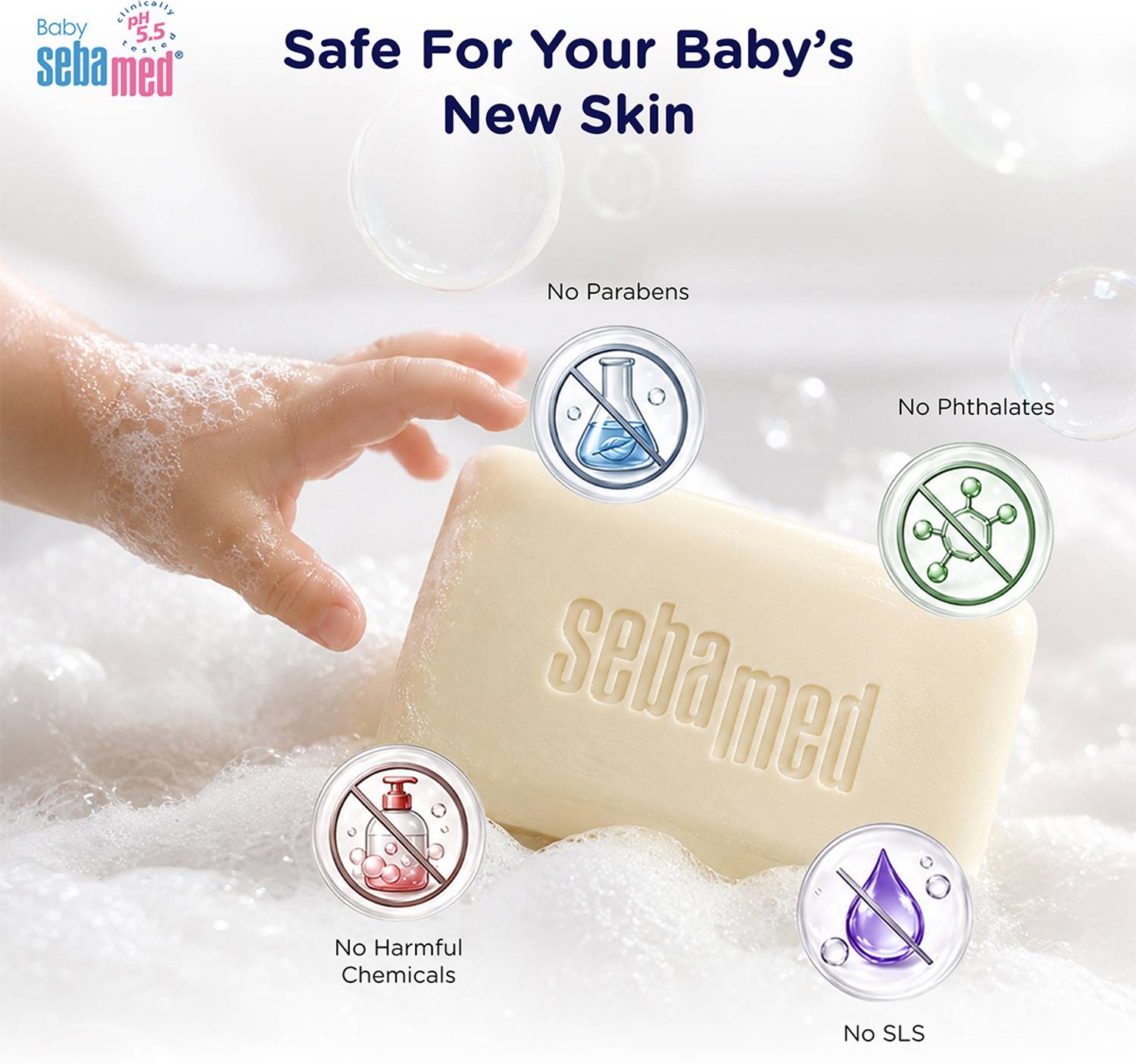 Sebamed Baby Cleansing Bar 100g - Image 4