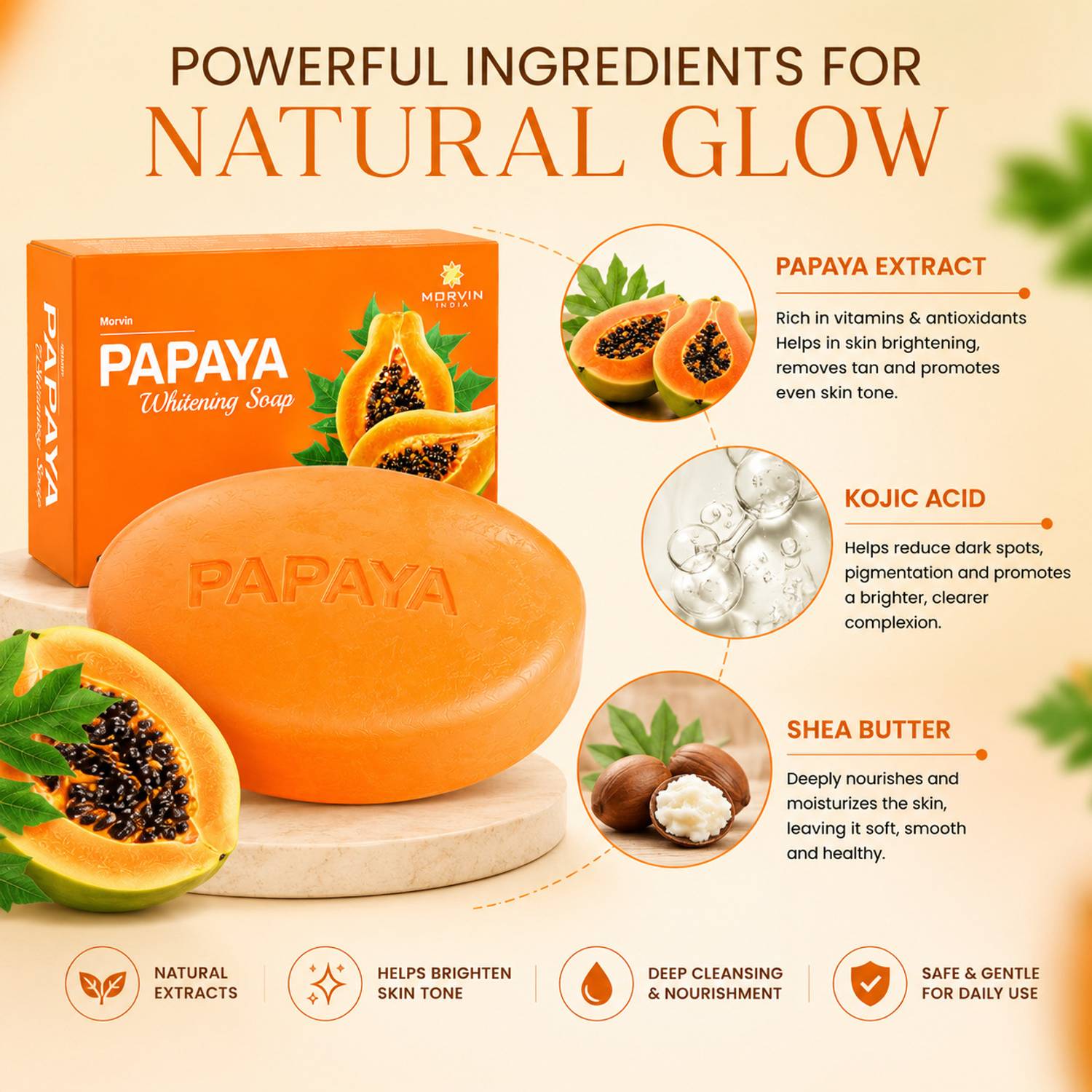 MORVIN Papaya Skin Whitening - Image 2