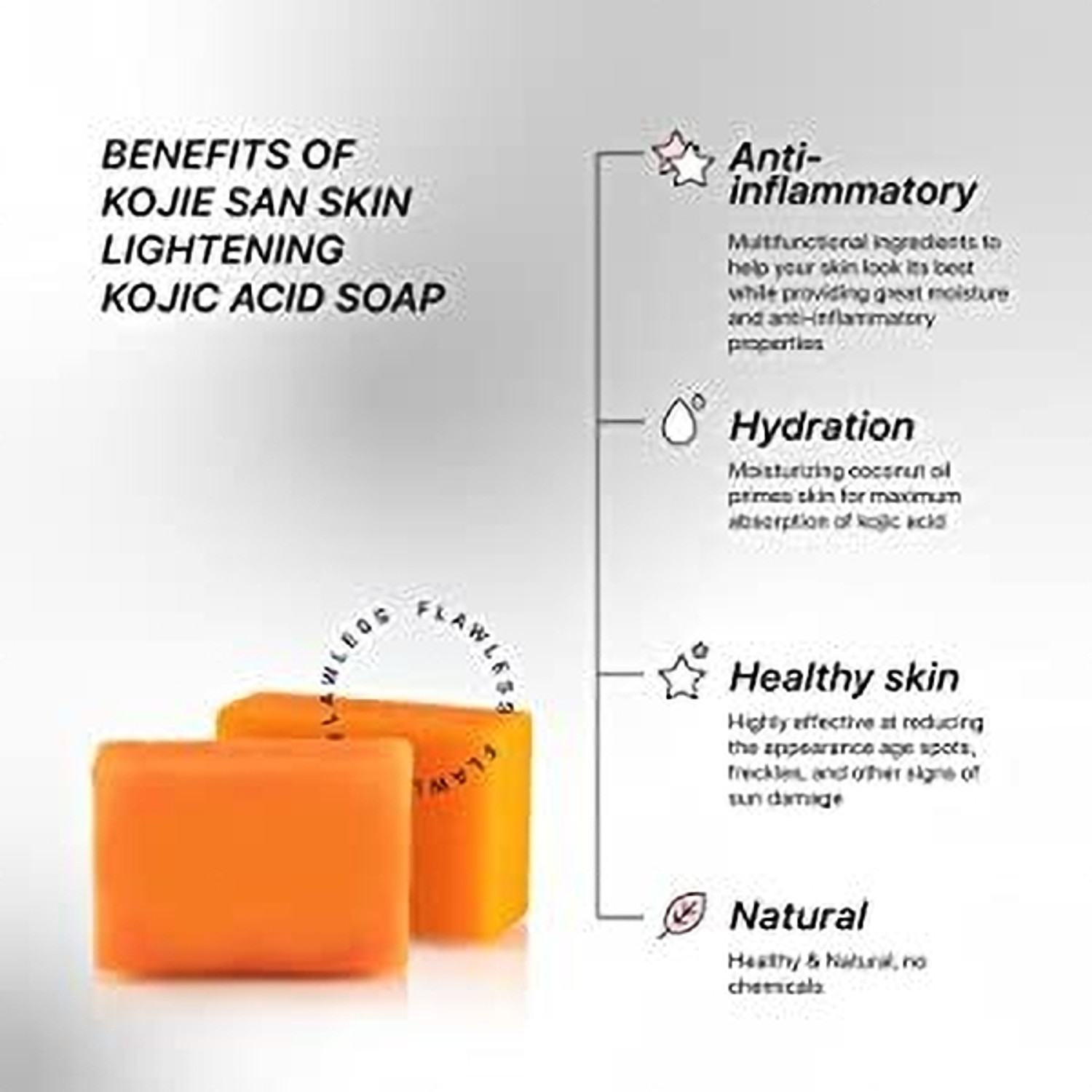 Image of kojie.san Kojic Acid Face and Body Whitening Soap