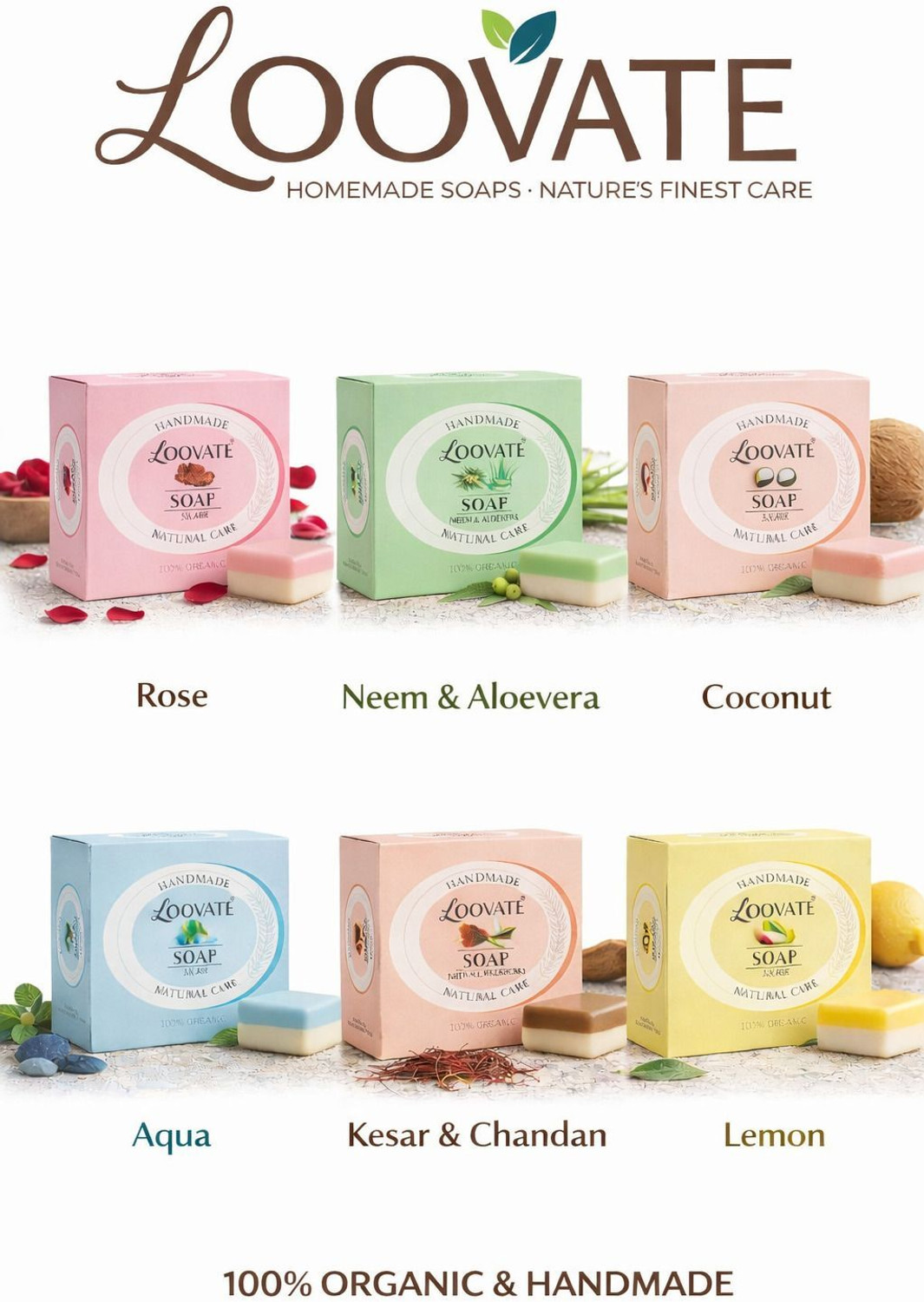 Image of loovate HANDMADE SOAP COMBO