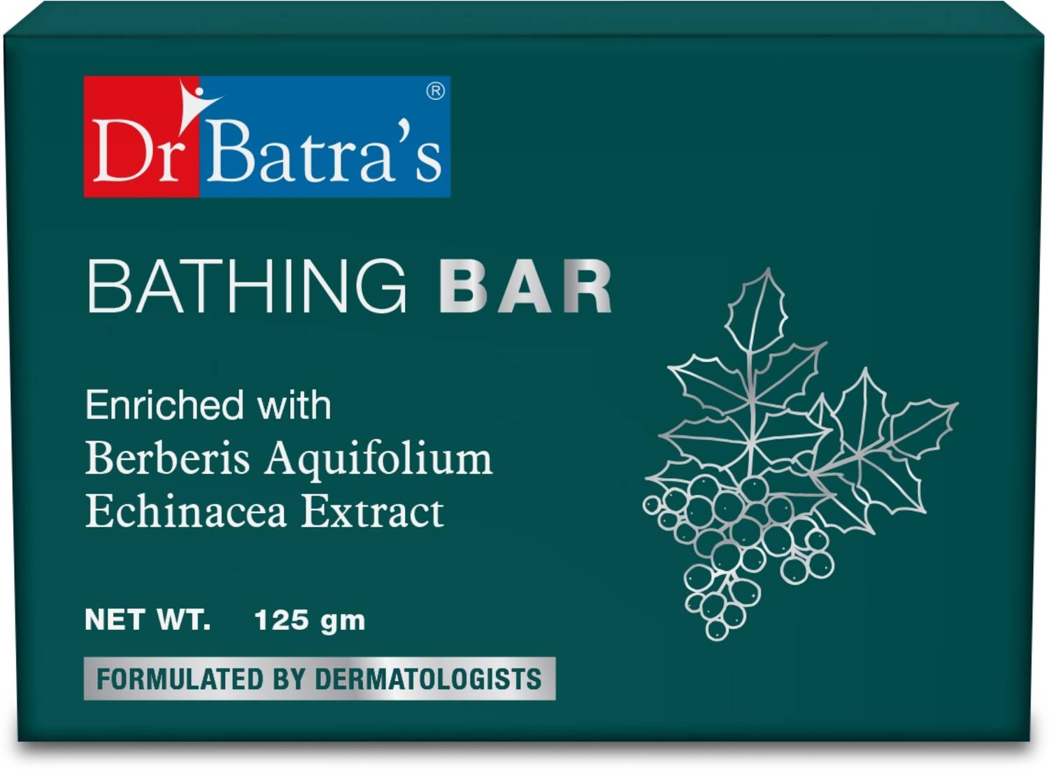 Dr Batra's Bathing Bar with Berberis & Echinacea | Soft Skin, SLS & Paraben Free Soap