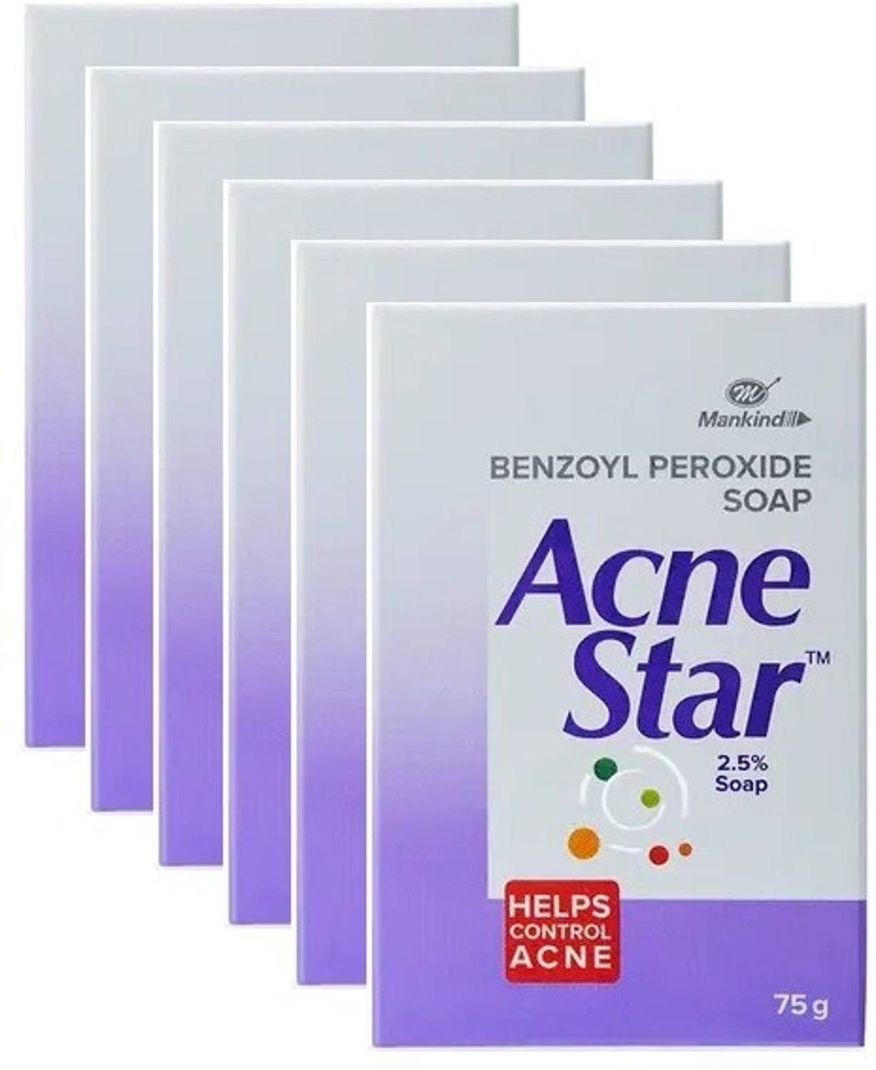 acnestar AcneStarSoap,75g(Pack Of 6)
