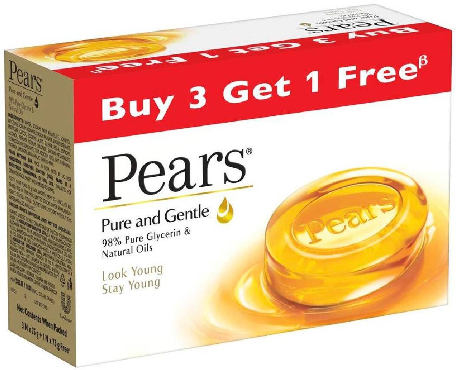 Pears Pure & Gentle Bathing Bar - Image 3