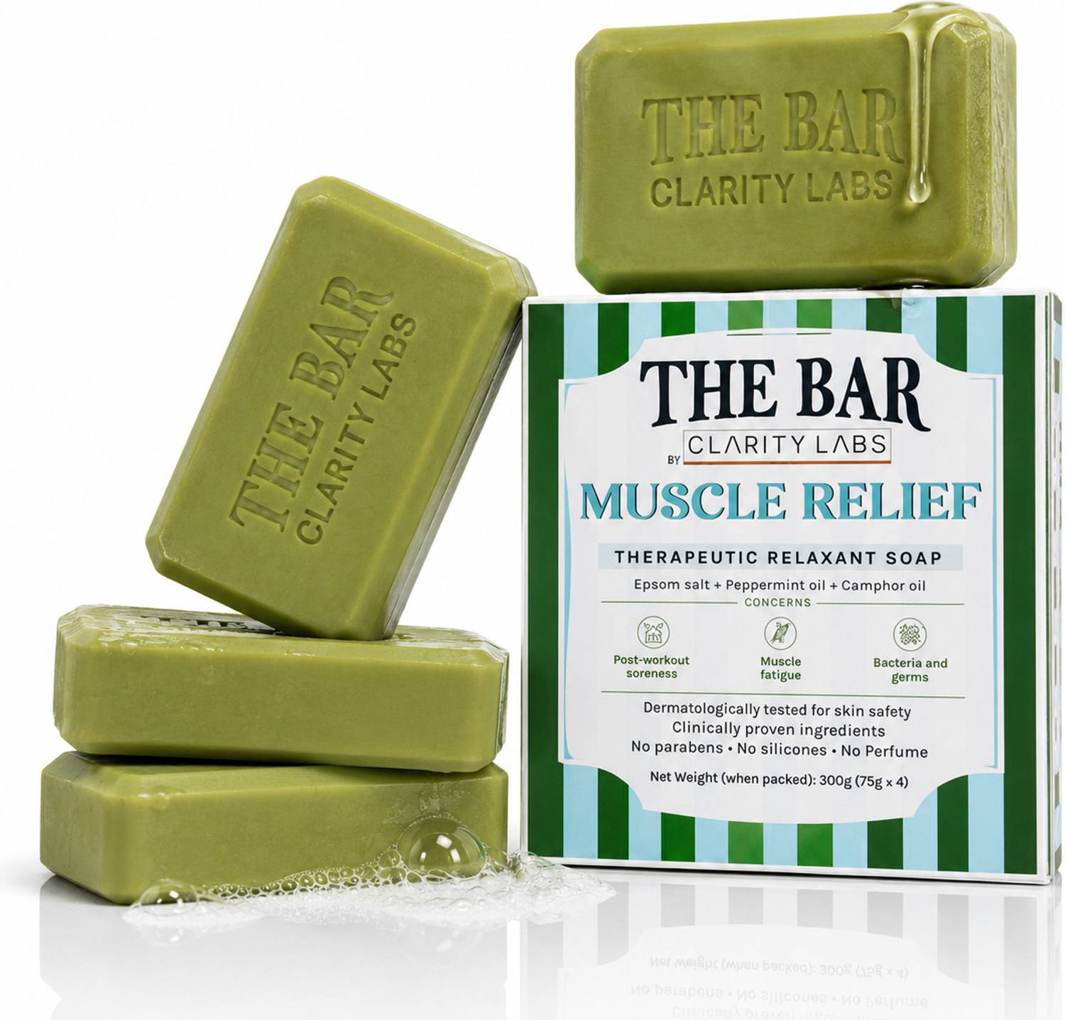 ClarityLabs Muscle Relief Therapeutic Relaxant Soap | For Post Wo... more