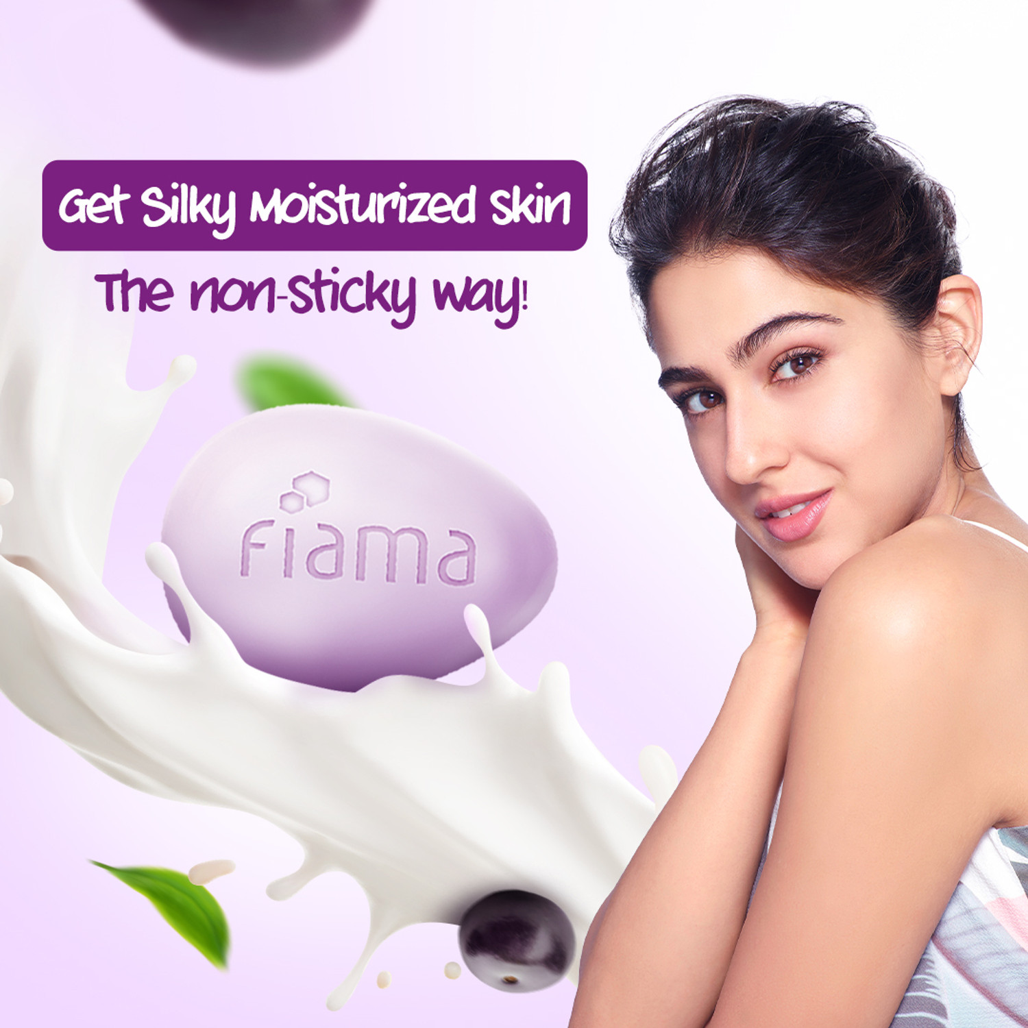 Image of FIAMA Barrier Strengthening Moisturizing Soap Bar Japanese Hokkaido Milk & Acai Berry