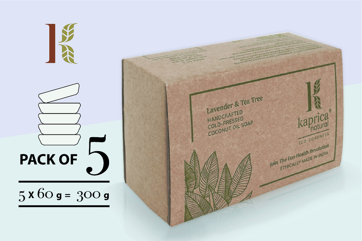 Image of KAPRICA Natural Handmade pure cold pressed coconut oil soap