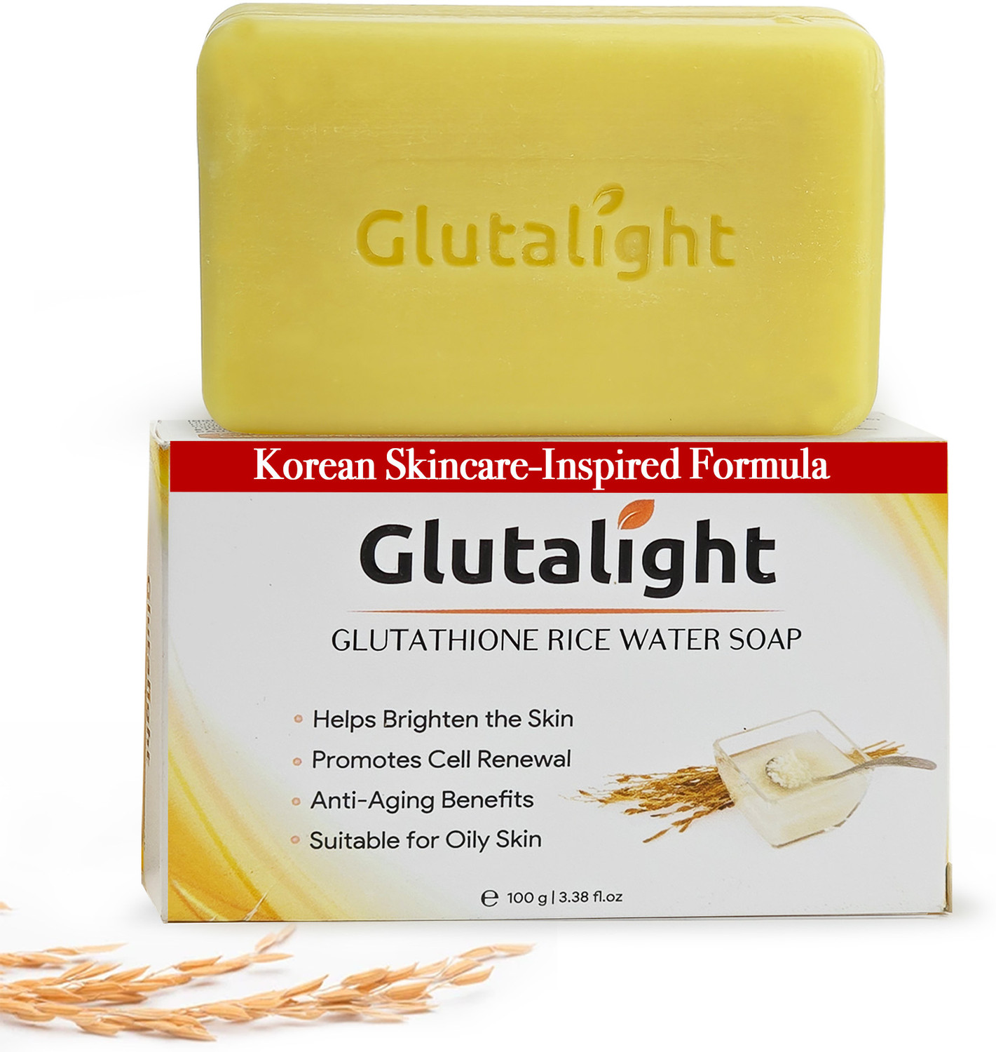 Glutalight Glutathione Rice Water Soap | Fades Dark Spots &  Hyperpigmentation - Price in India, Buy Glutalight Glutathione Rice Water  Soap