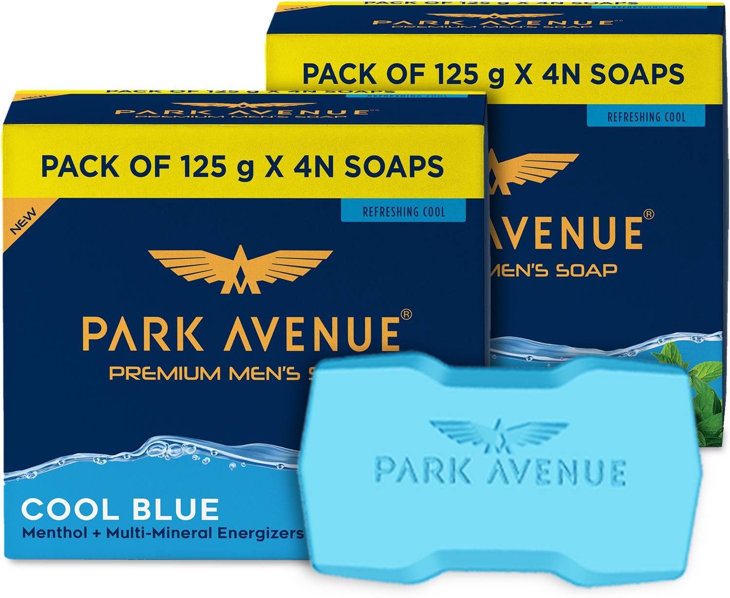 PARK AVENUE Premium Men's Soap, Blue, Grade 1 - Image 2
