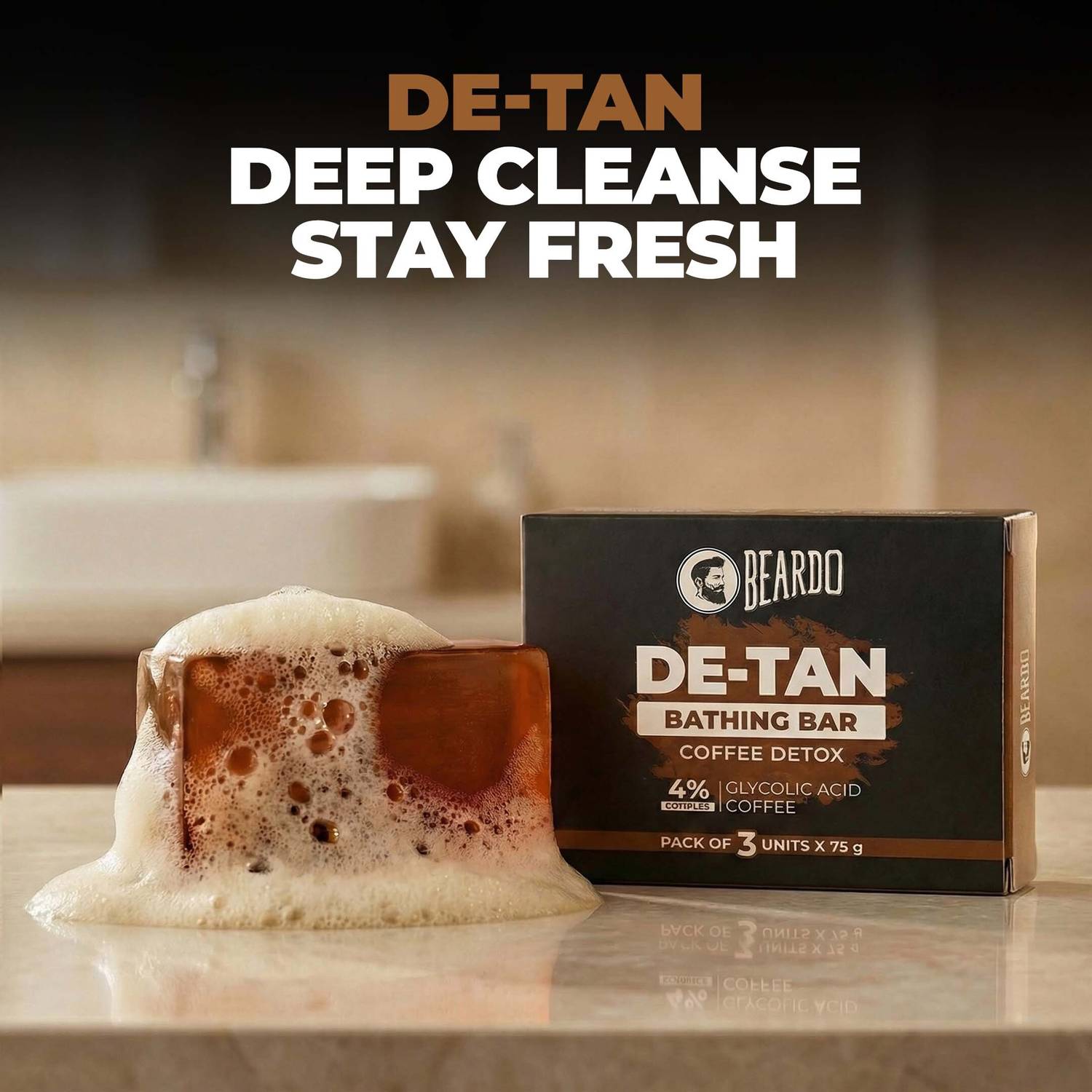 BEARDO De-Tan Soap for Men 75g - Image 2
