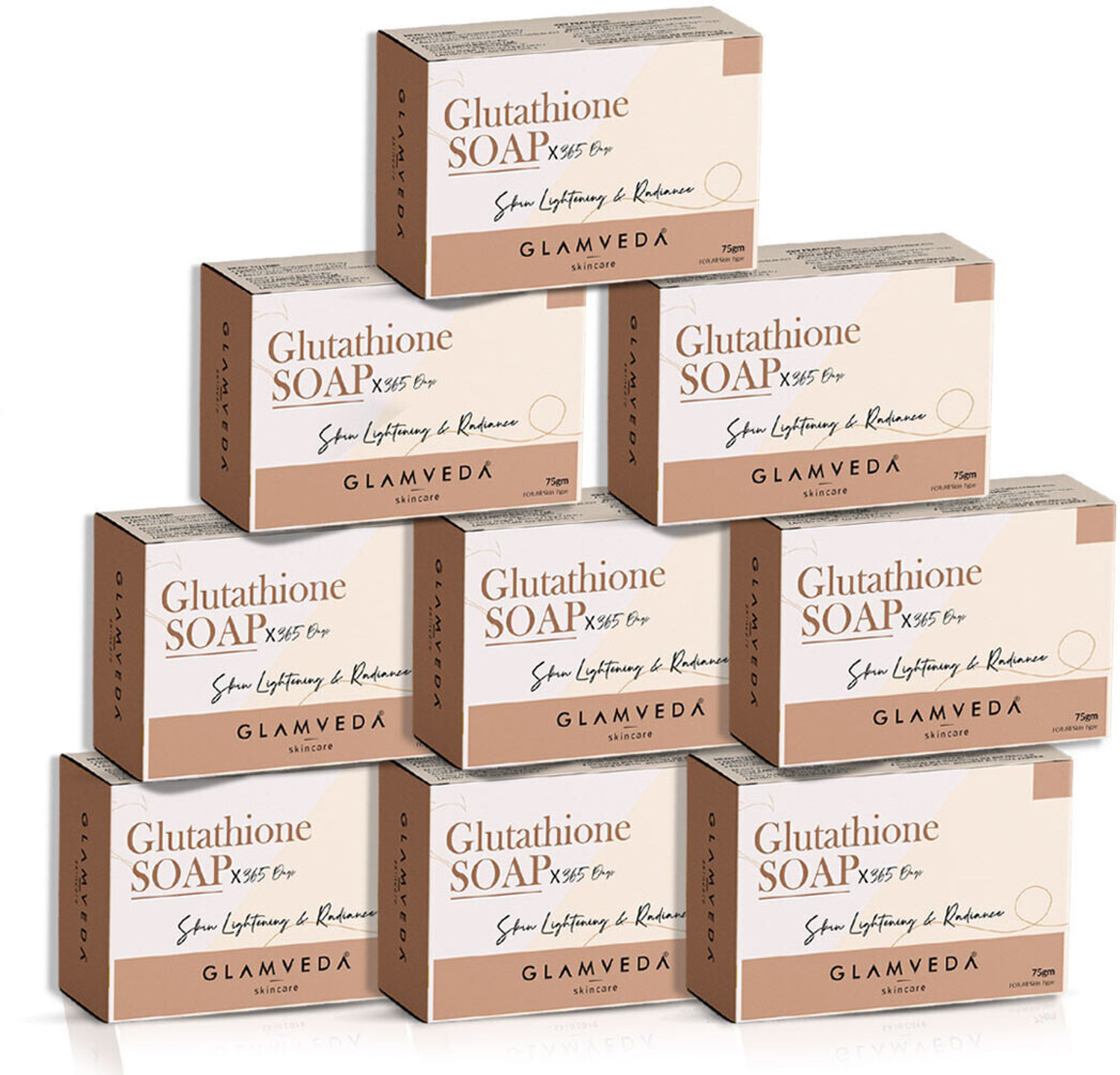 Image of GLAMVEDA Glutathione & Kojic Acid Soap|Lightens Dark Spots,Acne Scars & Hyperpigmentation